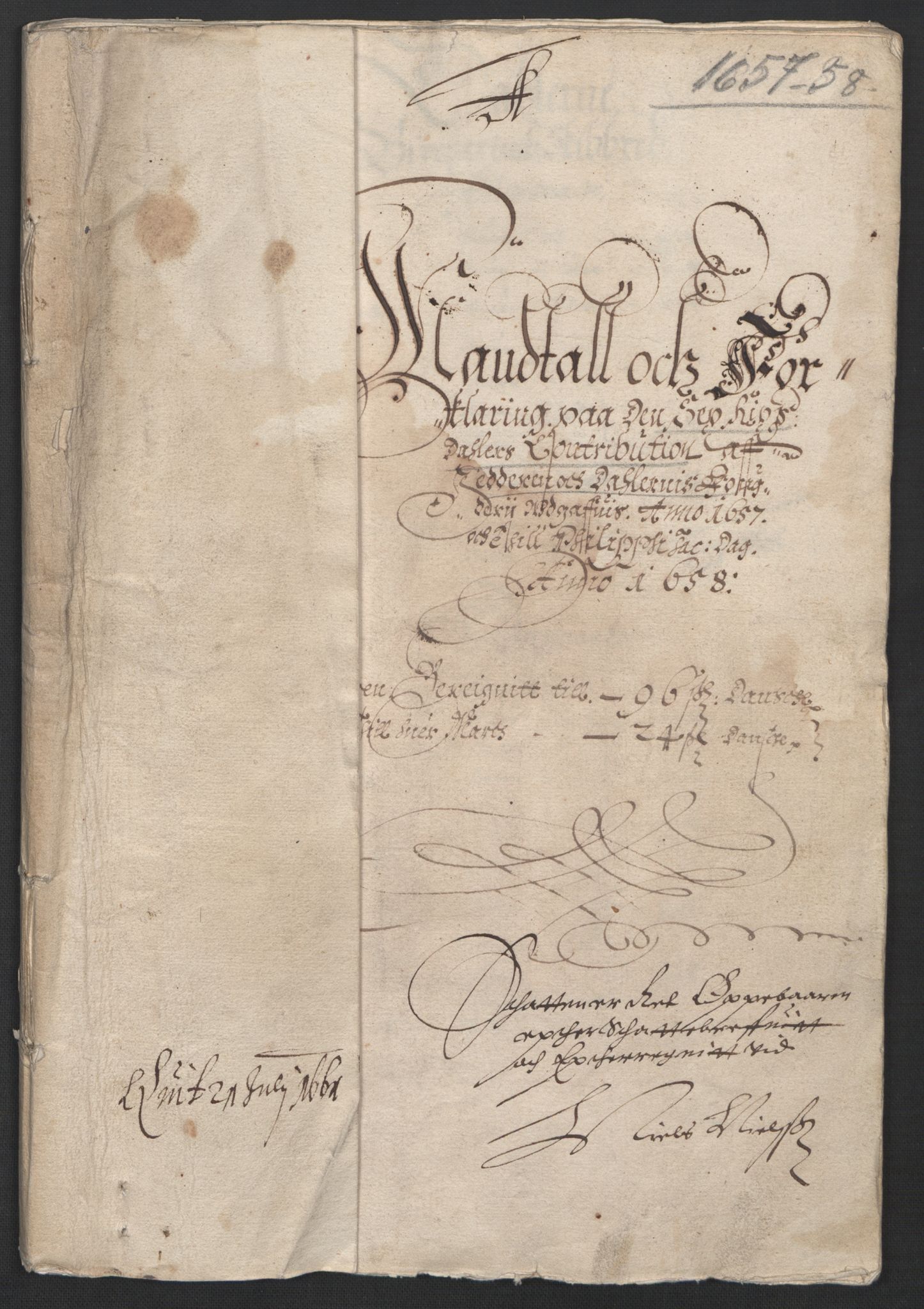 Rentekammeret inntil 1814, Reviderte regnskaper, Lensregnskaper, RA/EA-5023/R/Rb/Rbs/L0037: Stavanger len, 1657-1658
