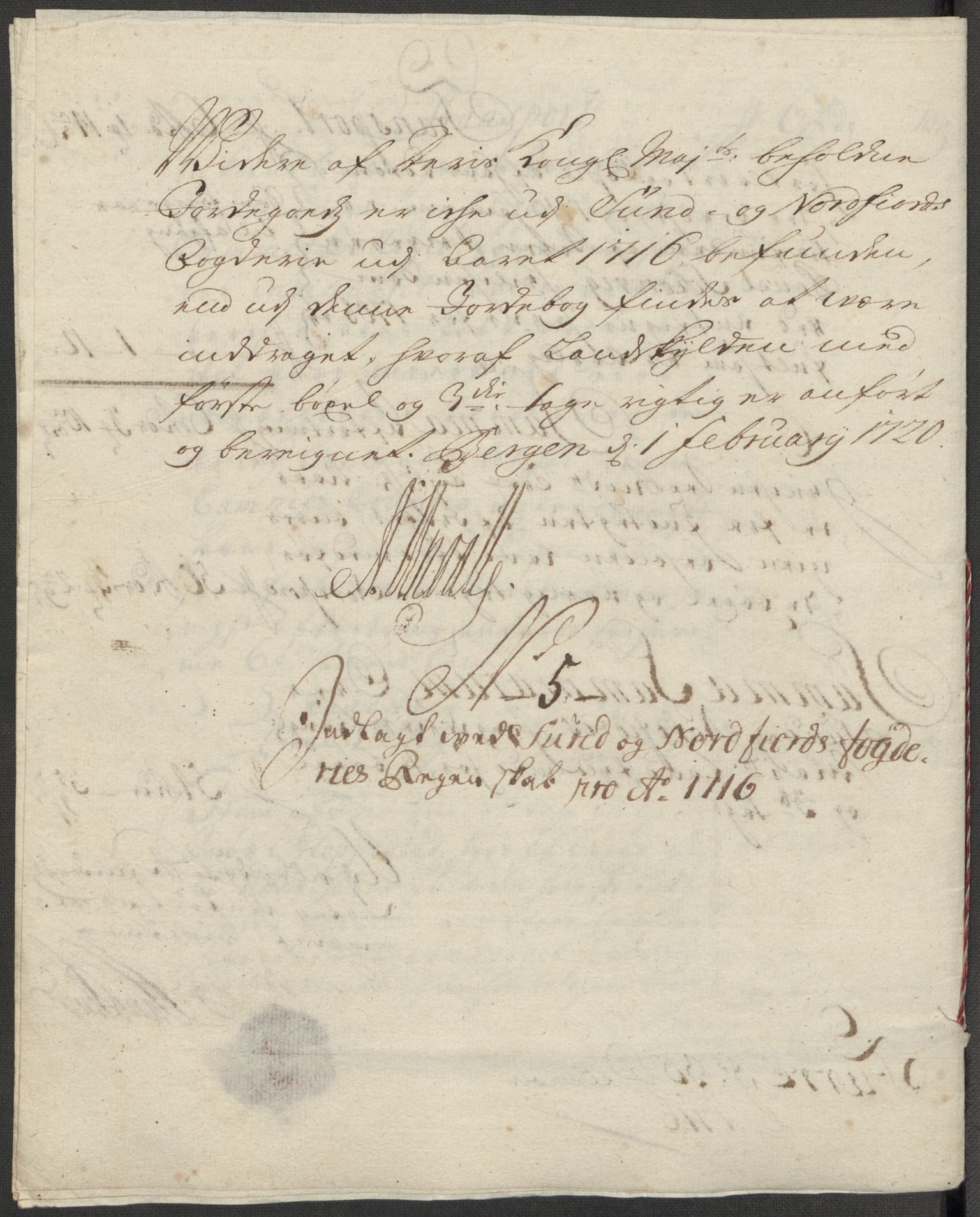 Rentekammeret inntil 1814, Reviderte regnskaper, Fogderegnskap, RA/EA-4092/R53/L3440: Fogderegnskap Sunn- og Nordfjord, 1716, s. 56