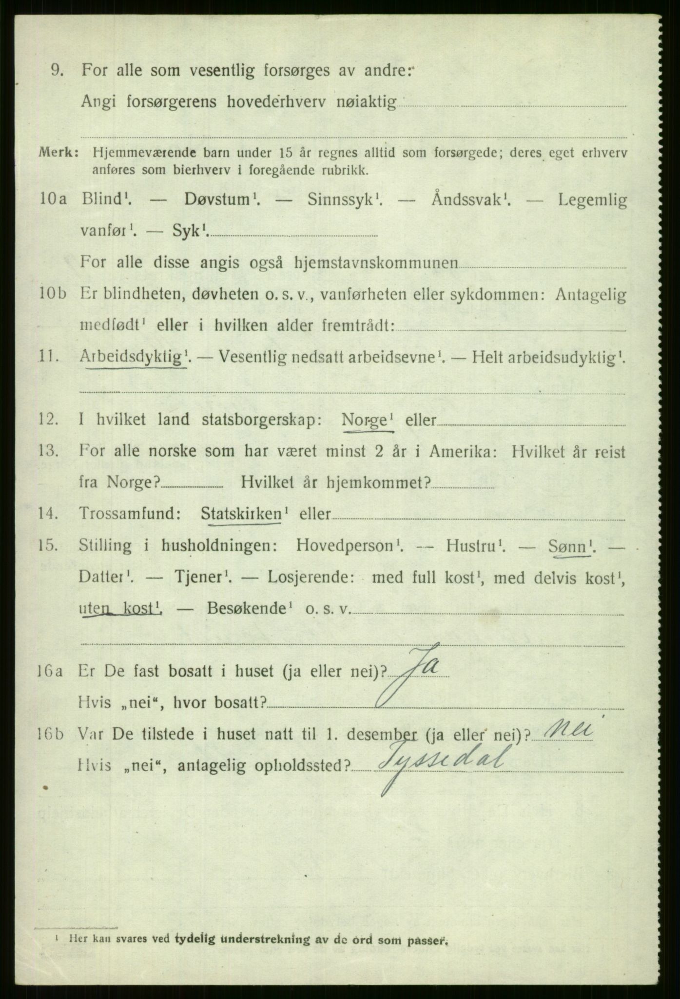 SAB, Folketelling 1920 for 1235 Voss herred, 1920, s. 10530