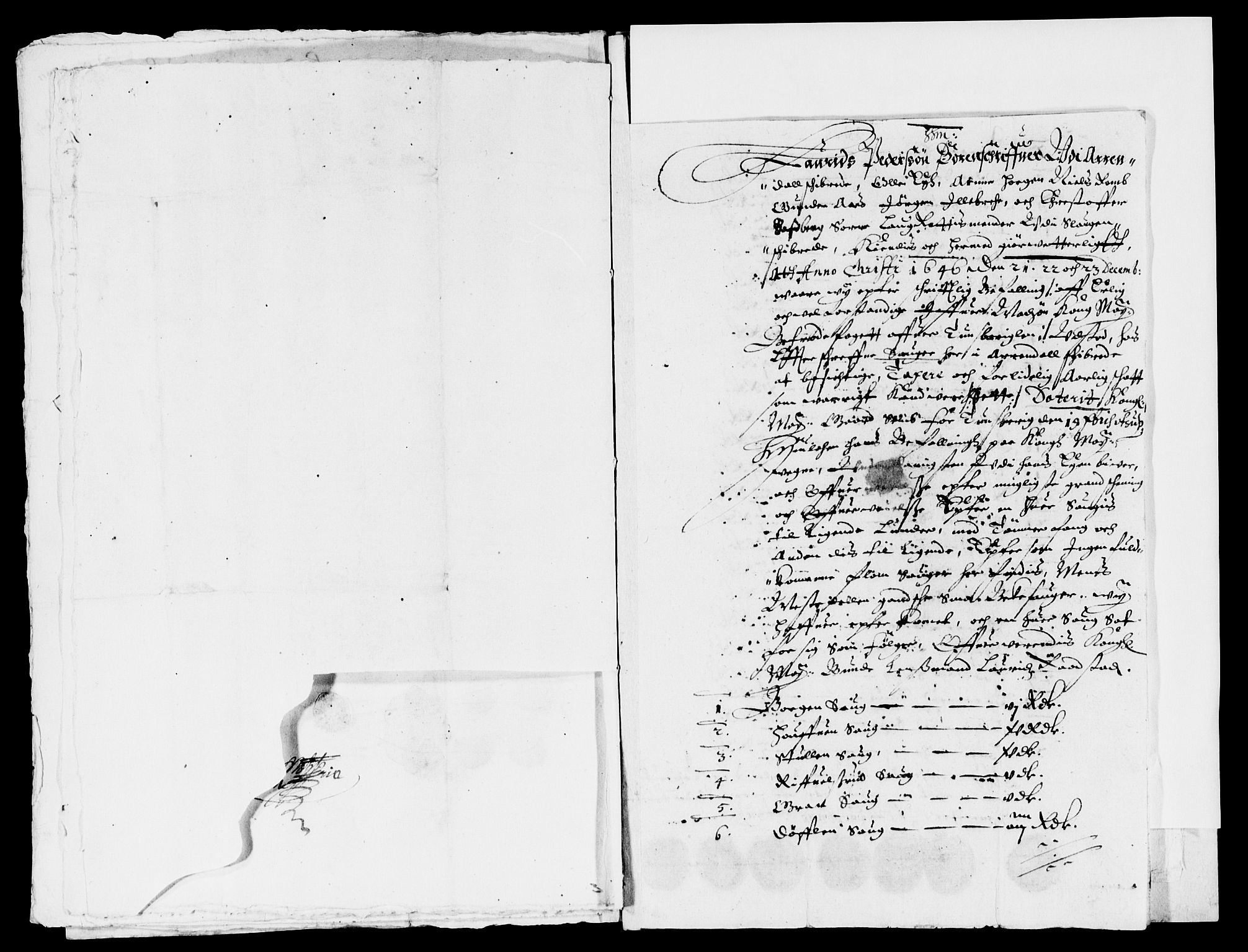 Rentekammeret inntil 1814, Reviderte regnskaper, Lensregnskaper, AV/RA-EA-5023/R/Rb/Rbo/L0027: Tønsberg len, 1645-1647