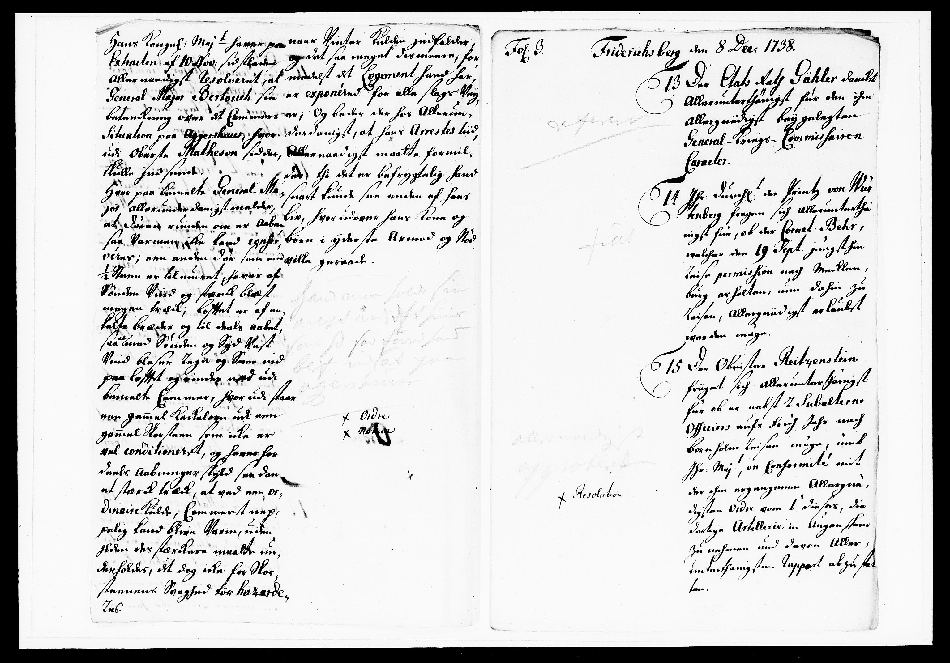 Krigskollegiet, Krigskancelliet, DRA/A-0006/-/1143-1150: Refererede sager, 1738, s. 544
