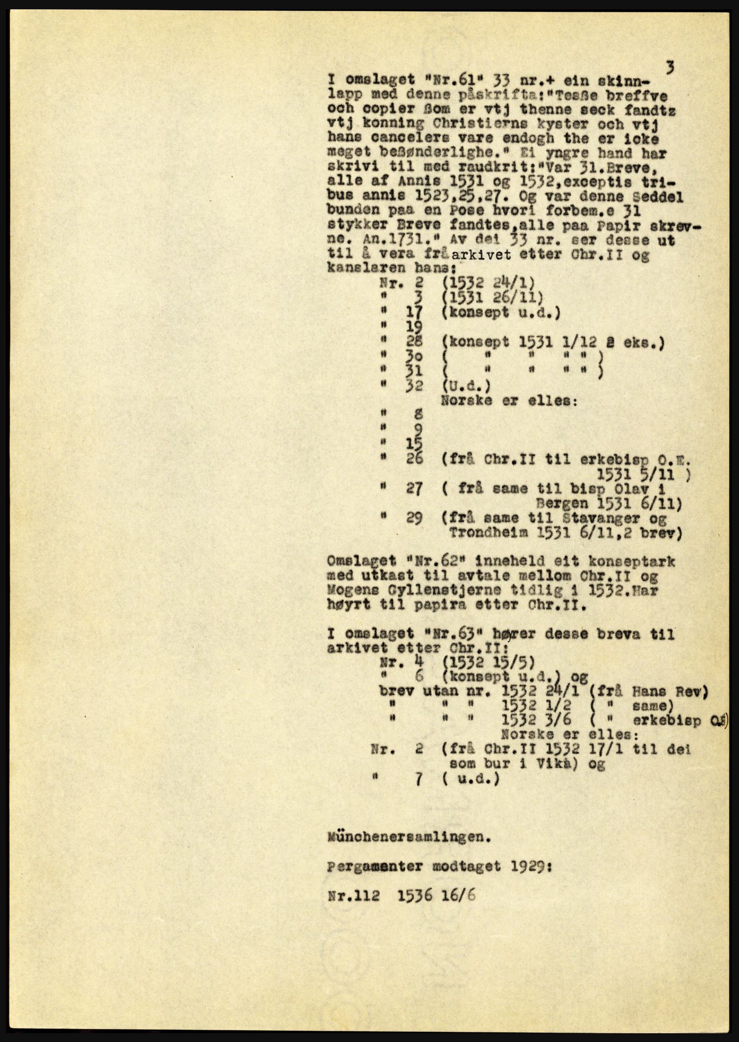 Riksarkivet, Seksjon for eldre arkiv og spesialsamlinger, AV/RA-EA-6797/H/Ha, 1953, s. 3
