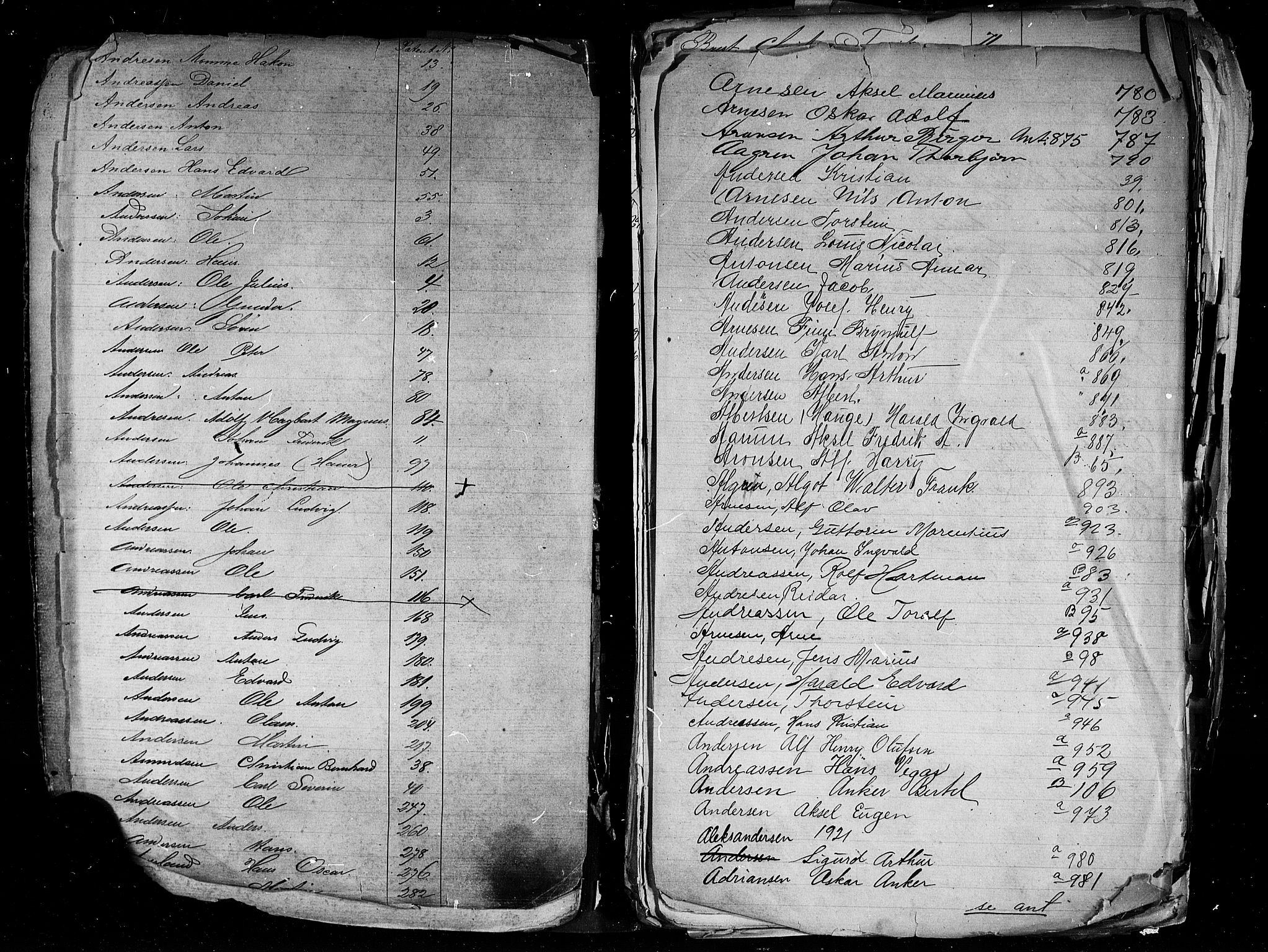 Sarpsborg mønstringskontor, AV/SAO-A-10569c/F/Fa/L0002: Register til hovedrullen, 1860, s. 3