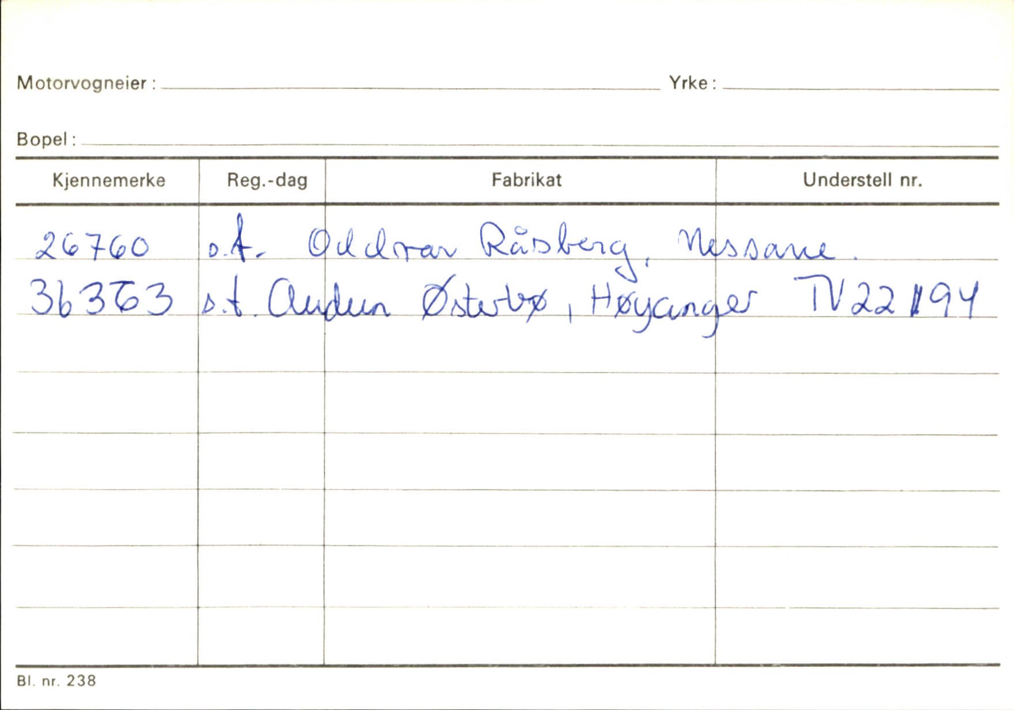 Statens vegvesen, Sogn og Fjordane vegkontor, AV/SAB-A-5301/4/F/L0132: Eigarregister Askvoll A-Å. Balestrand A-Å, 1945-1975, s. 2403