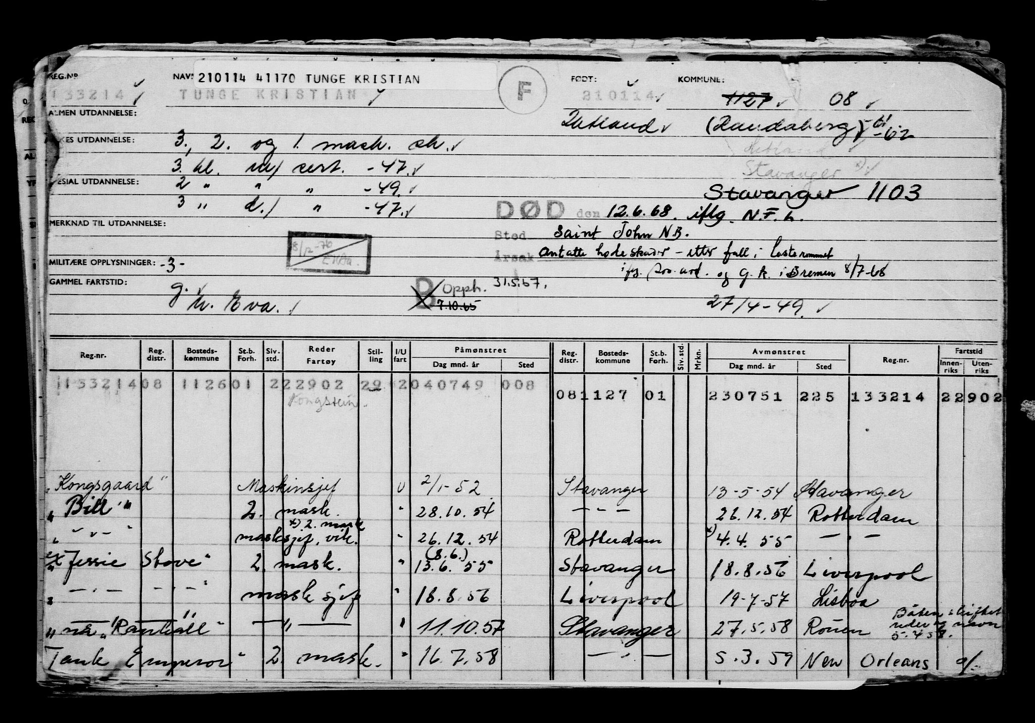 Direktoratet for sjømenn, AV/RA-S-3545/G/Gb/L0118: Hovedkort, 1914, s. 201