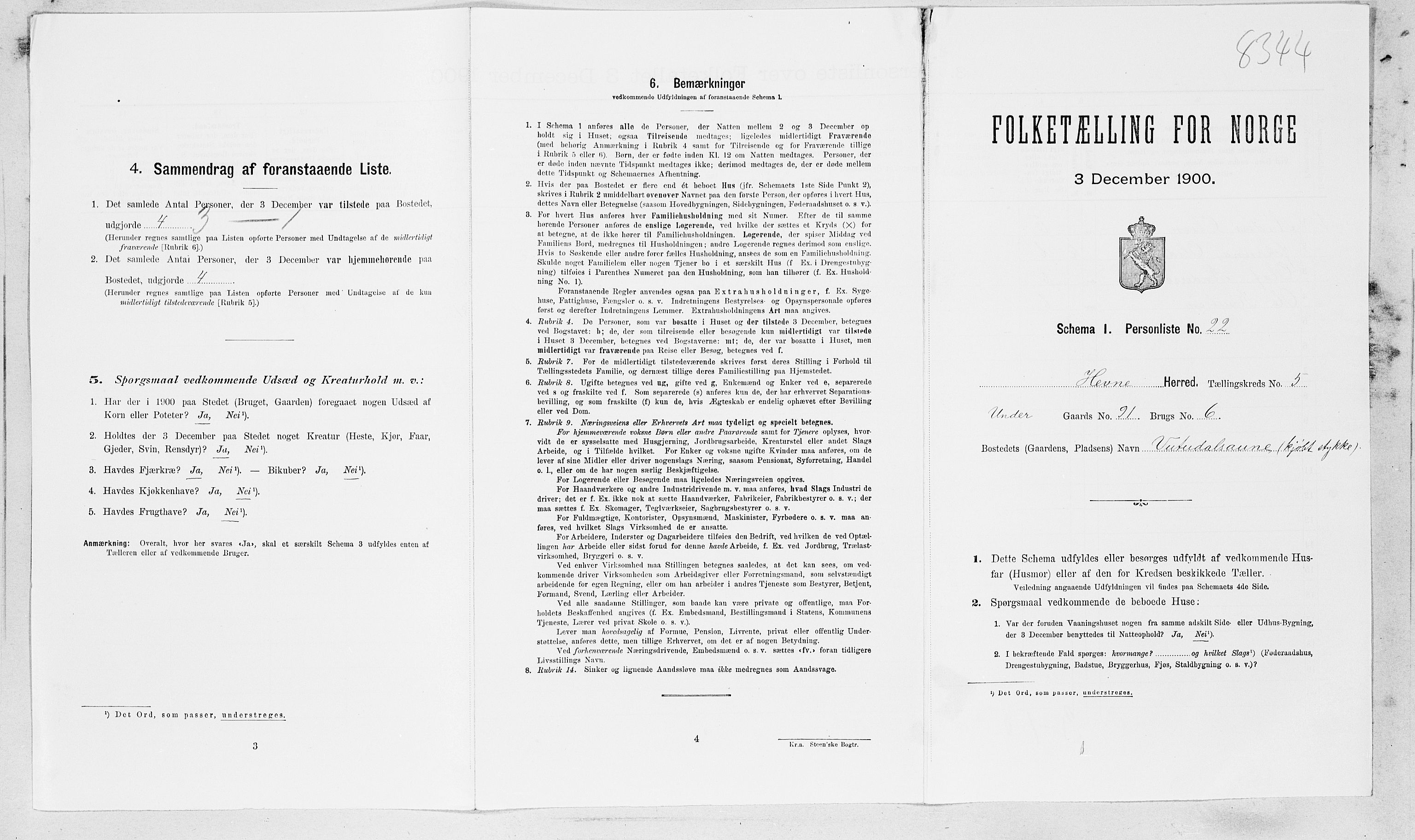 SAT, Folketelling 1900 for 1612 Hemne herred, 1900, s. 533