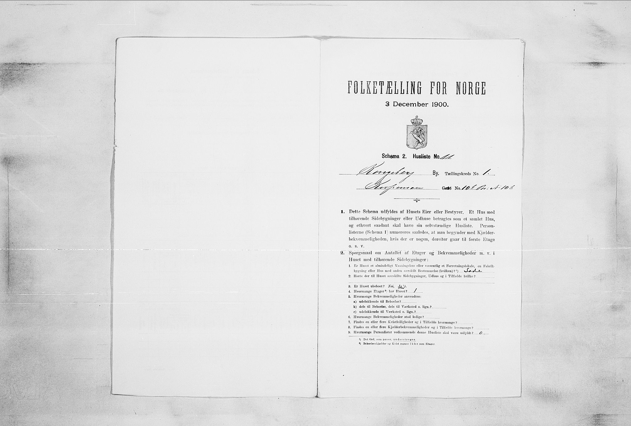 RA, Folketelling 1900 for 0604 Kongsberg kjøpstad, 1900, s. 80