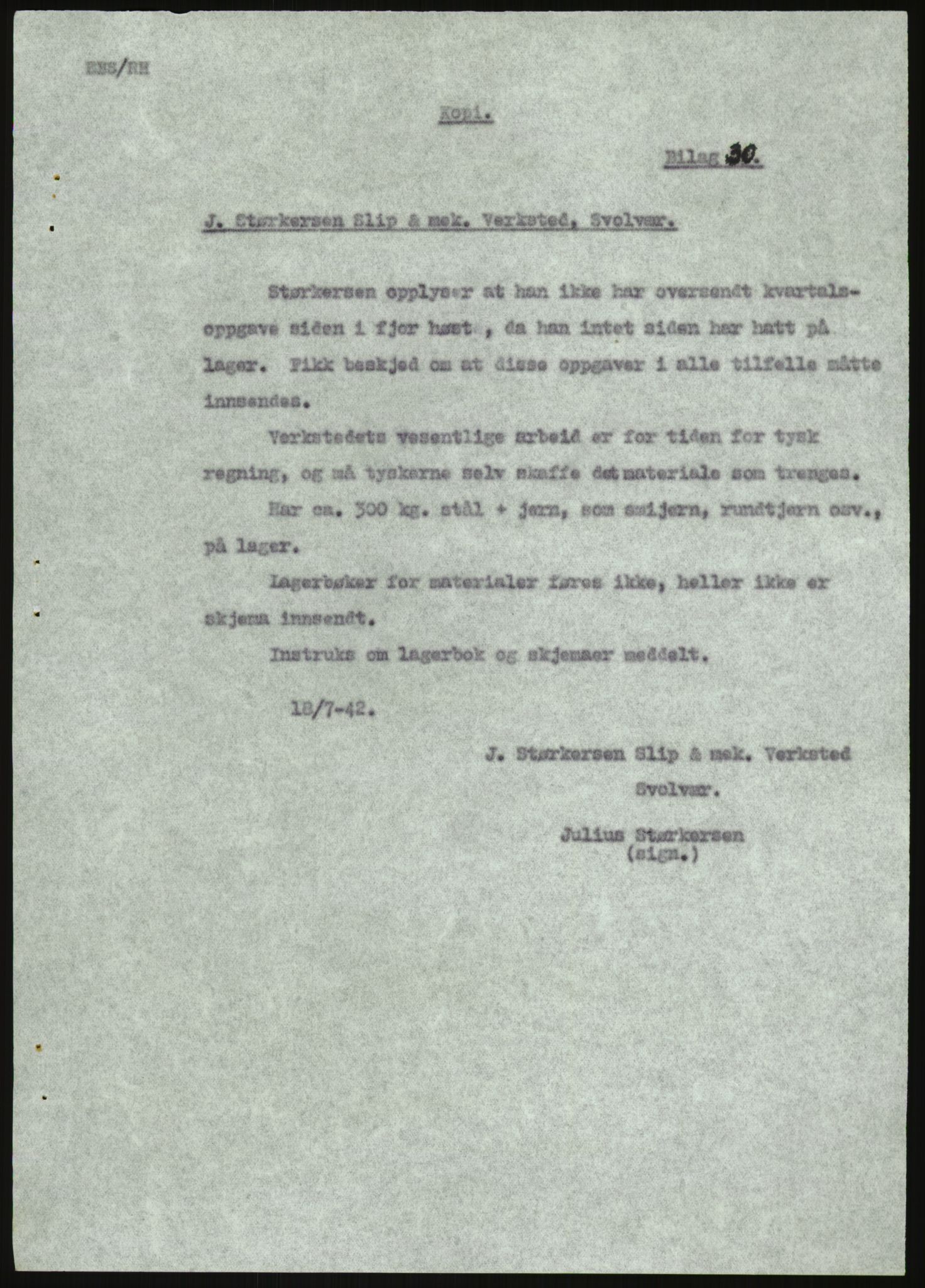 Direktoratet for industriforsyning, Sekretariatet, RA/S-4153/D/Df/L0054: 9. Metallkontoret, 1940-1945, s. 2569