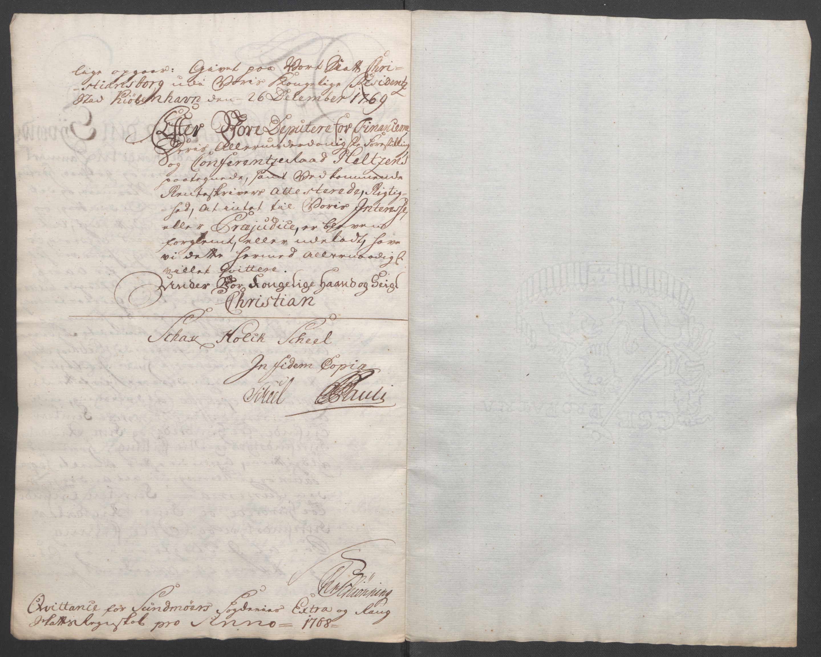 Rentekammeret inntil 1814, Reviderte regnskaper, Fogderegnskap, RA/EA-4092/R54/L3645: Ekstraskatten Sunnmøre, 1762-1772, s. 121
