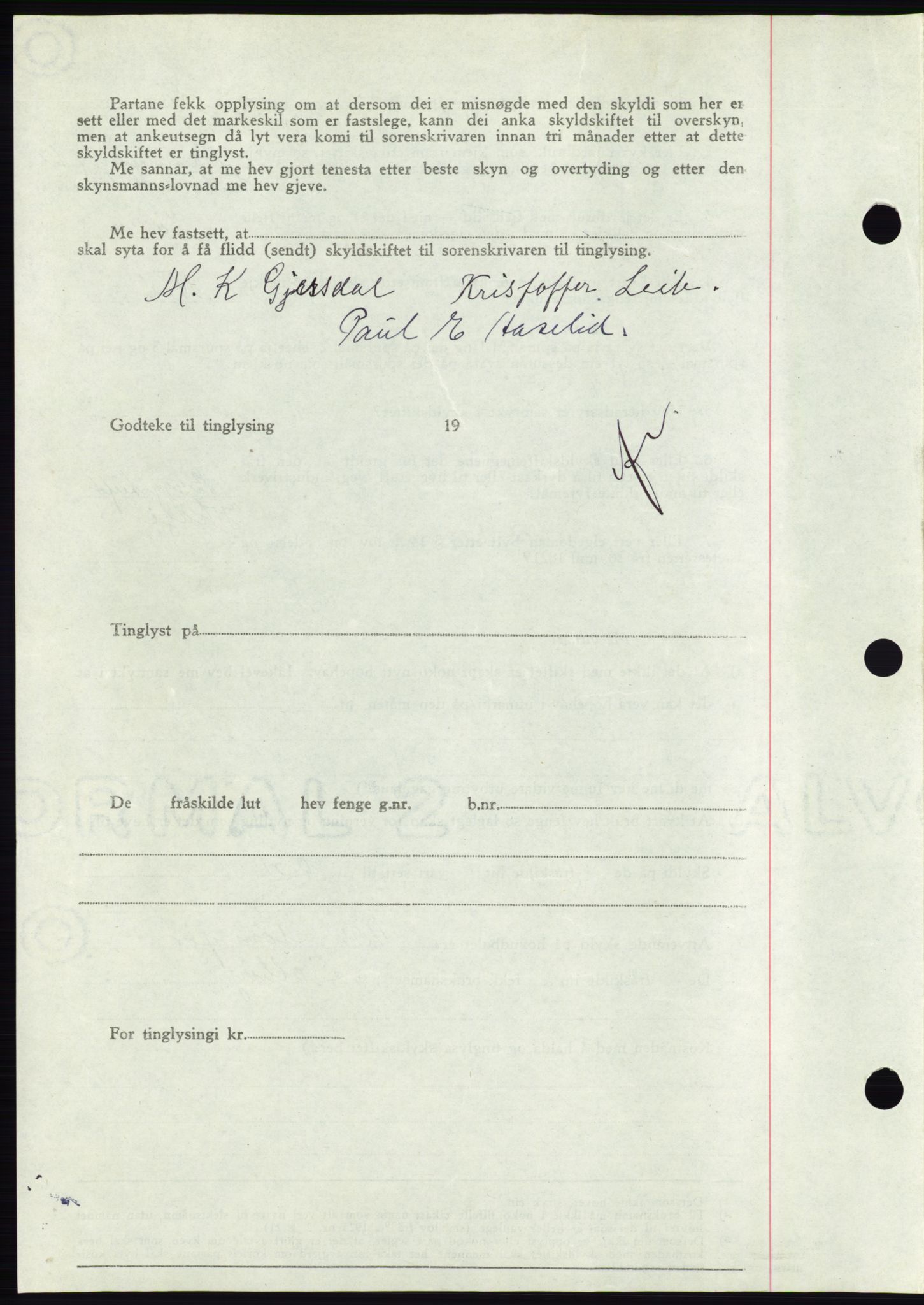 Søre Sunnmøre sorenskriveri, AV/SAT-A-4122/1/2/2C/L0081: Pantebok nr. 7A, 1947-1948, Dagboknr: 1087/1947