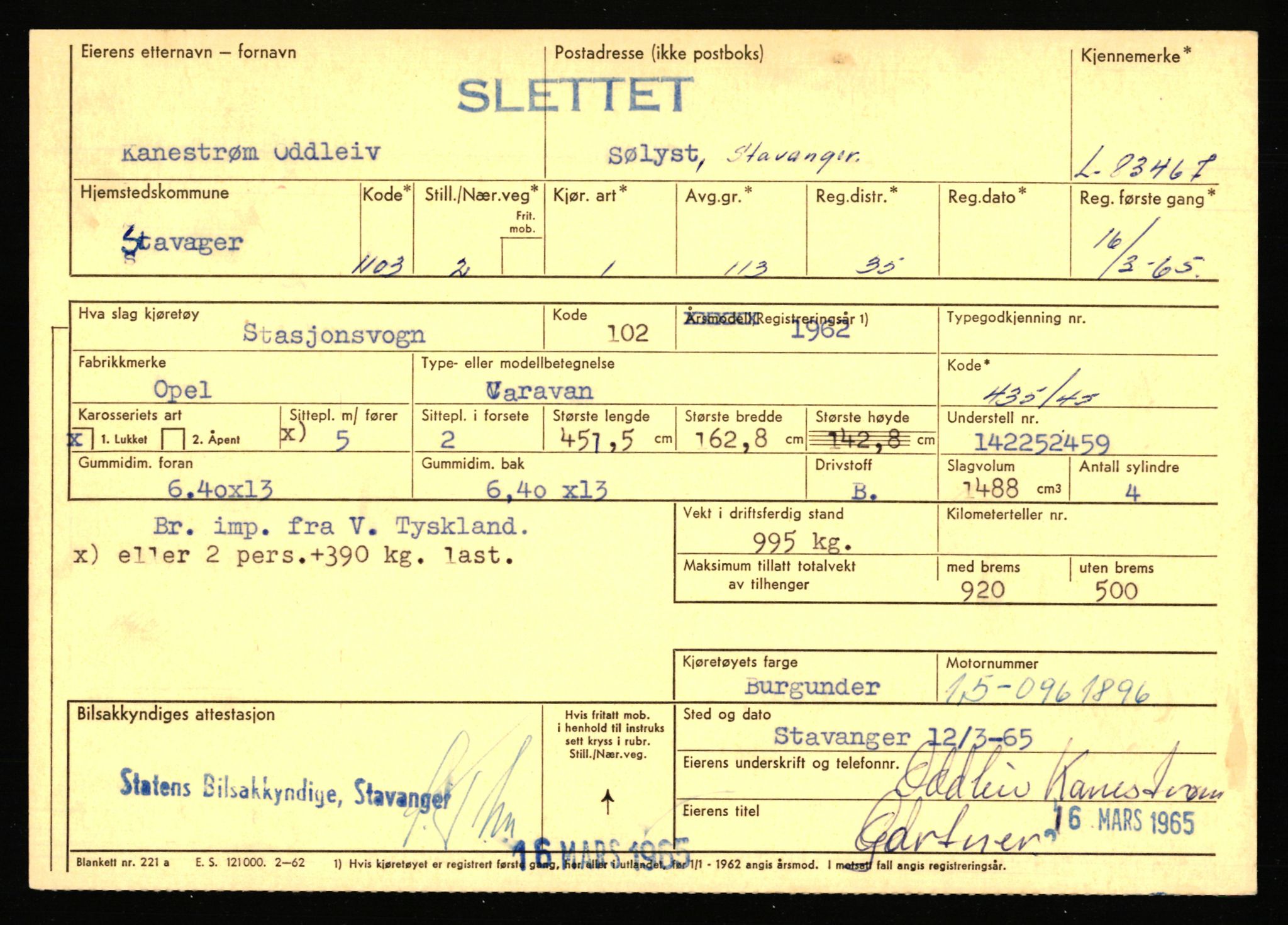 Stavanger trafikkstasjon, AV/SAST-A-101942/0/F/L0072: L-82200 - L-84099, 1930-1971, s. 1539