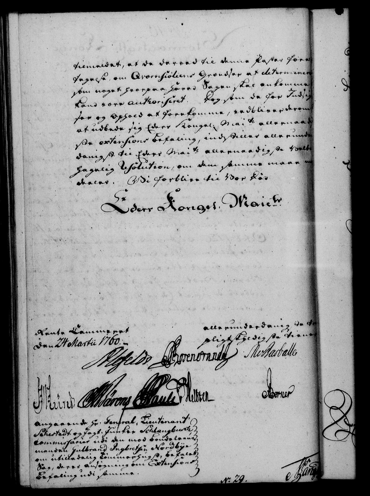 Rentekammeret, Kammerkanselliet, RA/EA-3111/G/Gf/Gfa/L0042: Norsk relasjons- og resolusjonsprotokoll (merket RK 52.42), 1760, s. 170