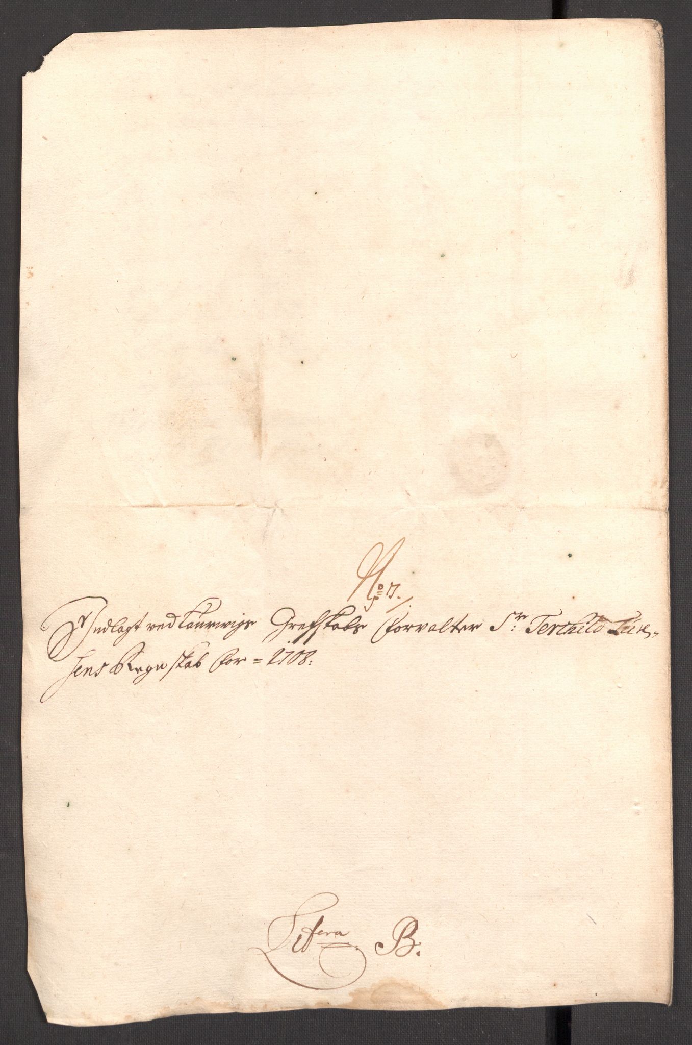 Rentekammeret inntil 1814, Reviderte regnskaper, Fogderegnskap, RA/EA-4092/R33/L1980: Fogderegnskap Larvik grevskap, 1707-1708, s. 341