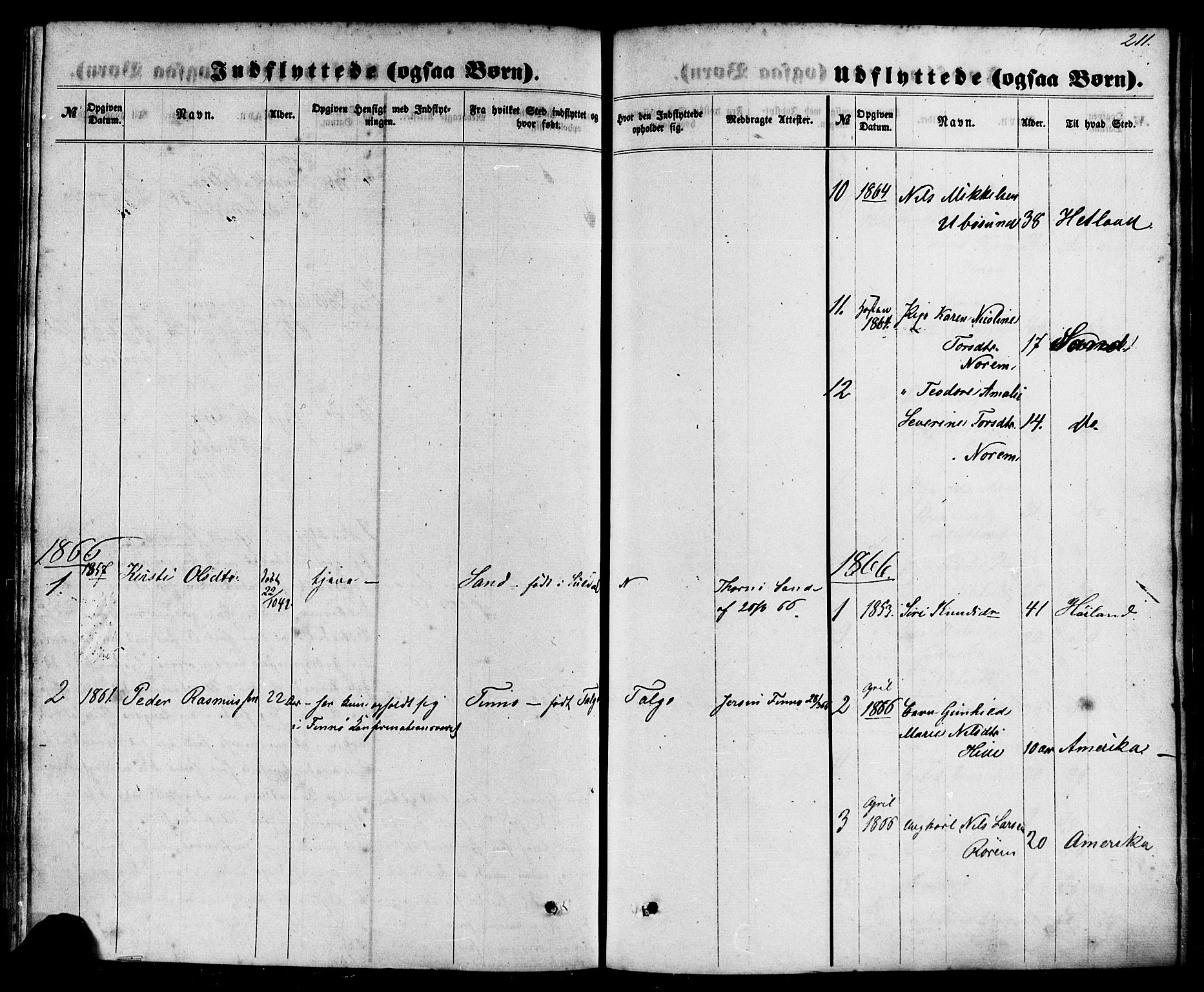 Nedstrand sokneprestkontor, SAST/A-101841/01/IV: Ministerialbok nr. A 10, 1861-1887, s. 211