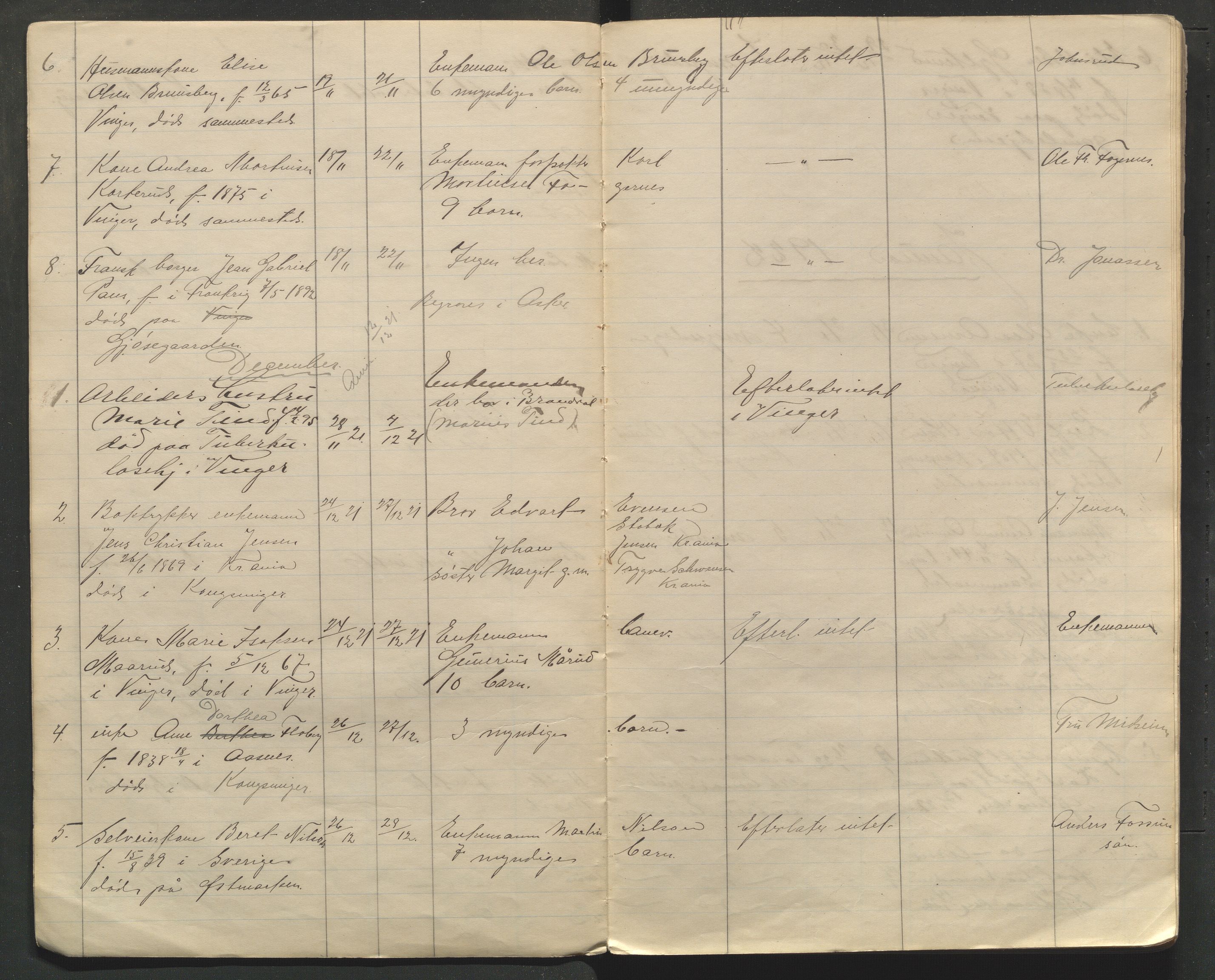 Kongsvinger lensmannskontor, AV/SAH-LHK-014/H/Ha/L0001/0002: Dødsfallsprotokoller / Dødsfallsprotokoll for Vinger og Kongsvinger, 1921-1931