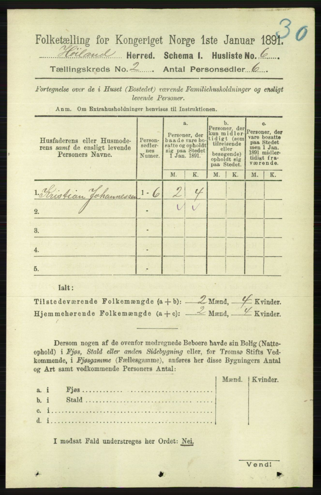 RA, Folketelling 1891 for 1123 Høyland herred, 1891, s. 282