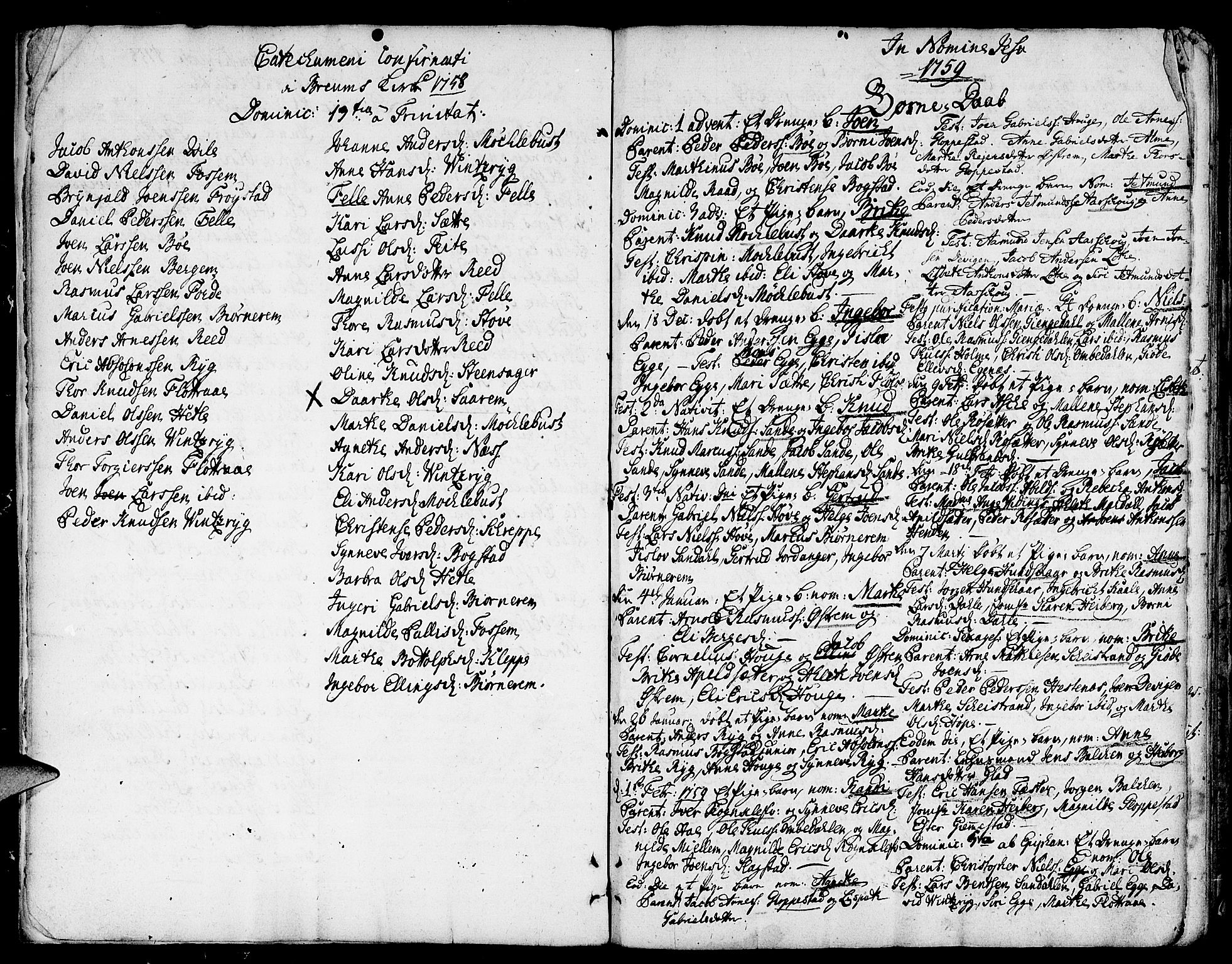 Gloppen sokneprestembete, AV/SAB-A-80101/H/Haa/Haaa/L0004: Ministerialbok nr. A 4, 1758-1784, s. 7