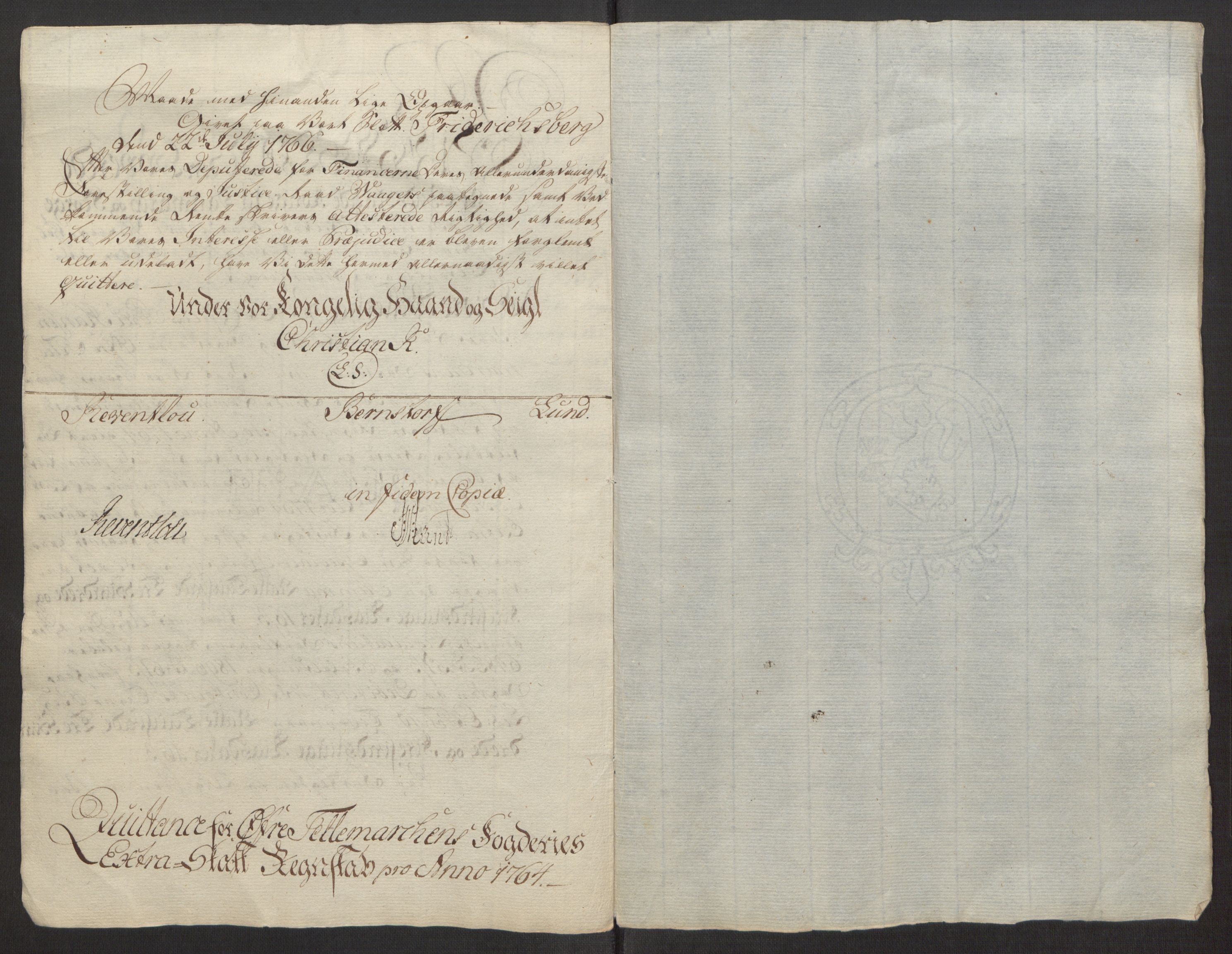 Rentekammeret inntil 1814, Reviderte regnskaper, Fogderegnskap, RA/EA-4092/R38/L2293: Ekstraskatten Øvre Telemark, 1762-1770, s. 45