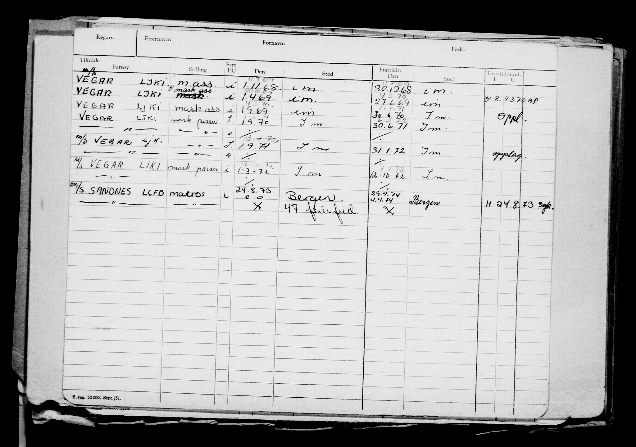 Direktoratet for sjømenn, AV/RA-S-3545/G/Gb/L0172: Hovedkort, 1919, s. 275