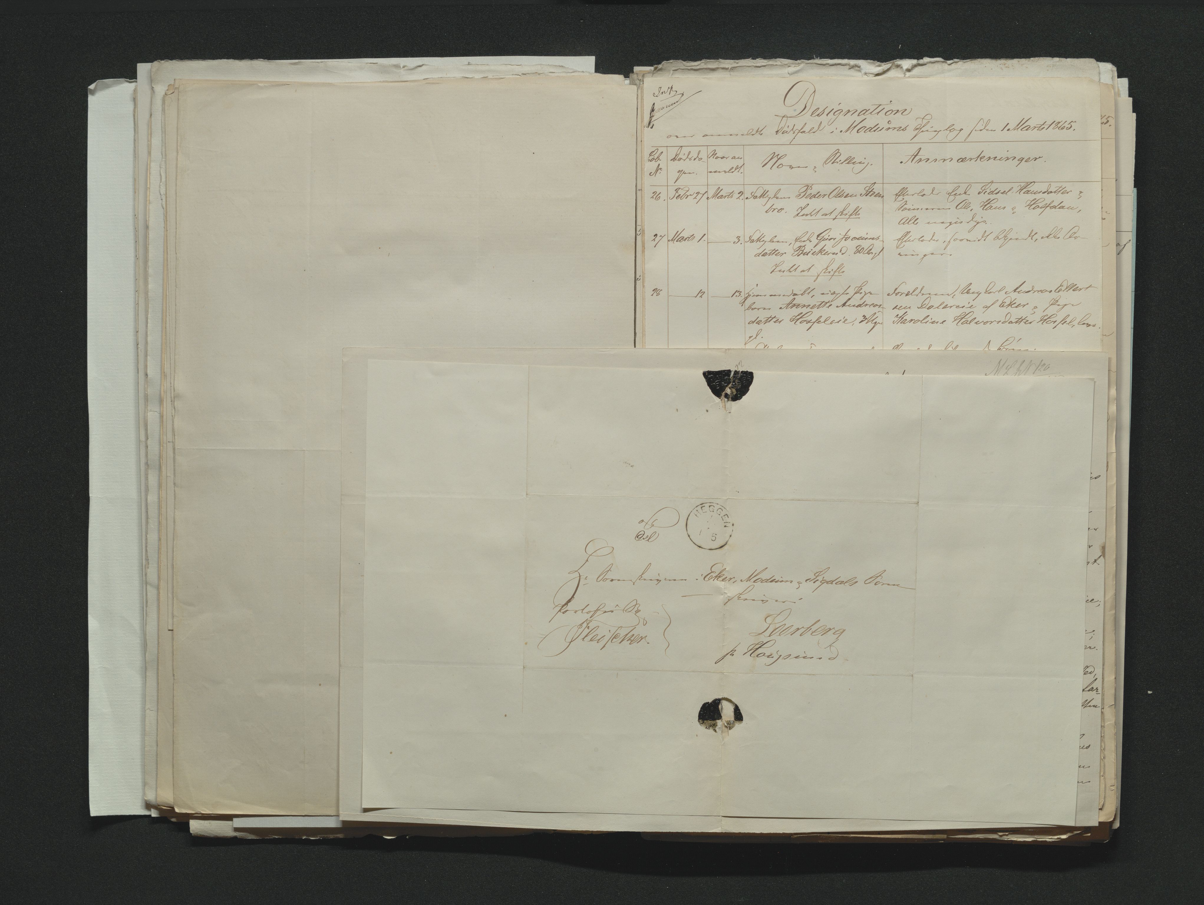 Eiker, Modum og Sigdal sorenskriveri, AV/SAKO-A-123/H/Ha/Hab/L0011: Dødsfallsmeldinger, 1862-1865, s. 574