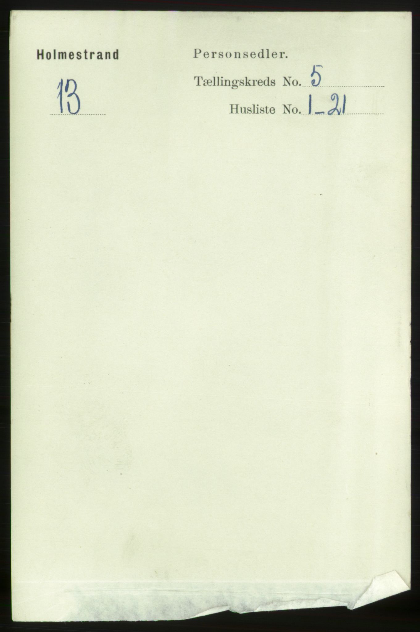RA, Folketelling 1891 for 0702 Holmestrand kjøpstad, 1891, s. 2648