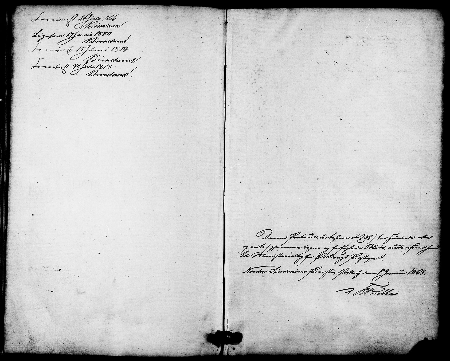 Ministerialprotokoller, klokkerbøker og fødselsregistre - Møre og Romsdal, AV/SAT-A-1454/522/L0314: Ministerialbok nr. 522A09, 1863-1877