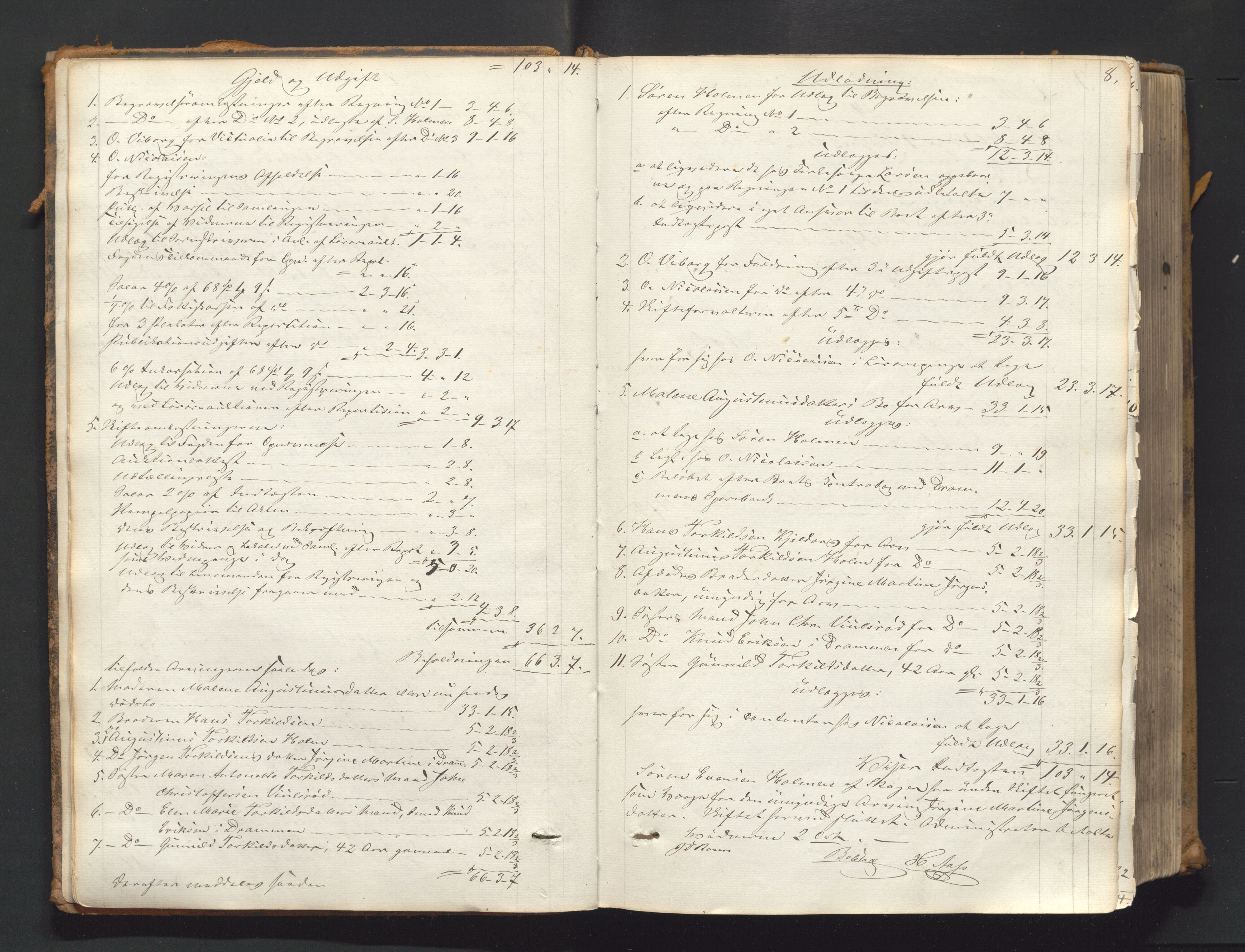 Nordre Jarlsberg sorenskriveri, AV/SAKO-A-80/H/Hf/L0002: Skifteutlodningsprotokoll, 1861-1871, s. 8