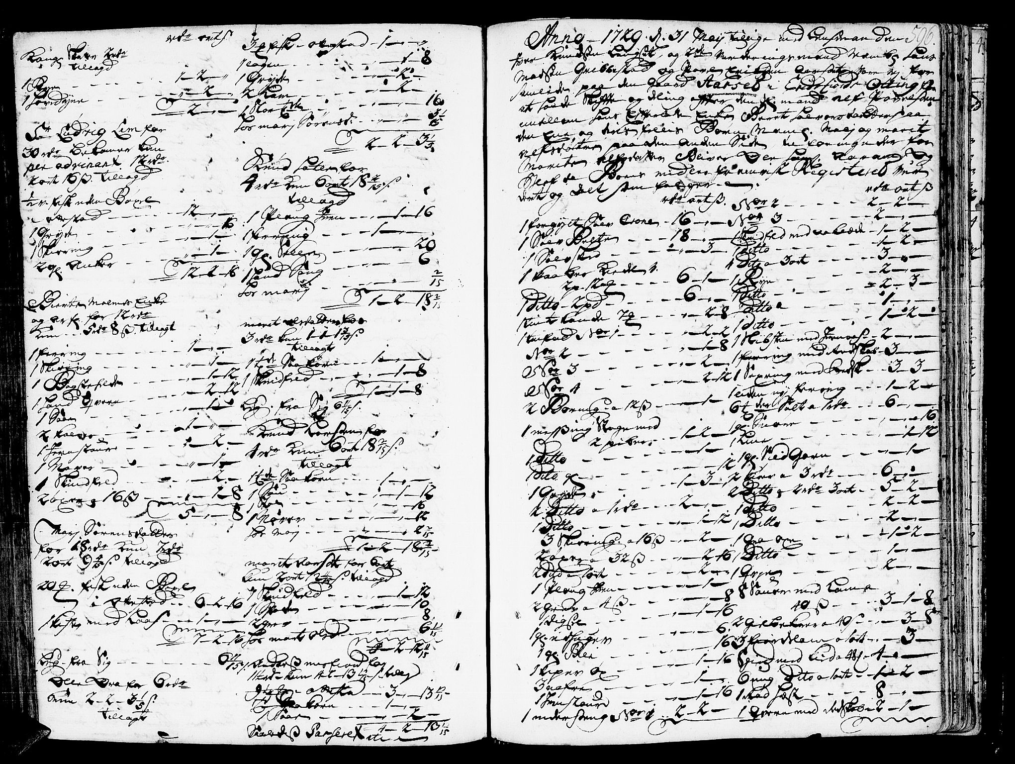 Romsdal sorenskriveri, AV/SAT-A-4149/1/3/3A/L0006: Skifteprotokoll, 1718-1730, s. 595b-596a