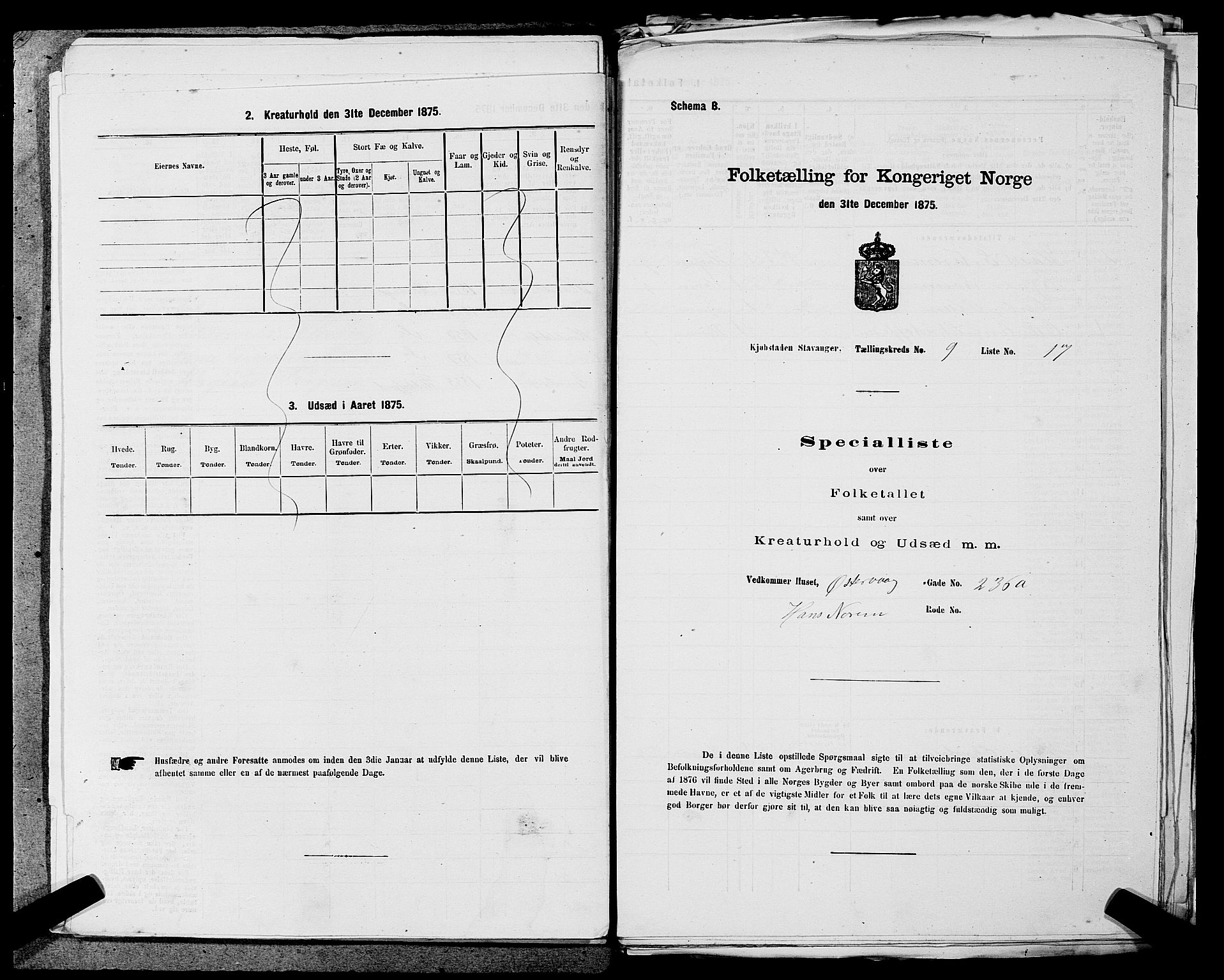 SAST, Folketelling 1875 for 1103 Stavanger kjøpstad, 1875, s. 1630