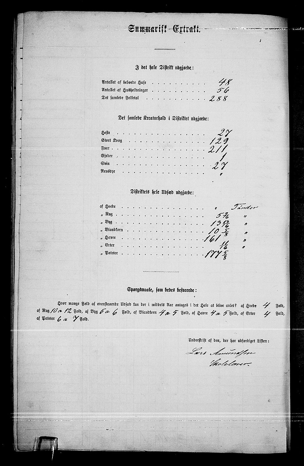 RA, Folketelling 1865 for 0419P Sør-Odal prestegjeld, 1865, s. 290