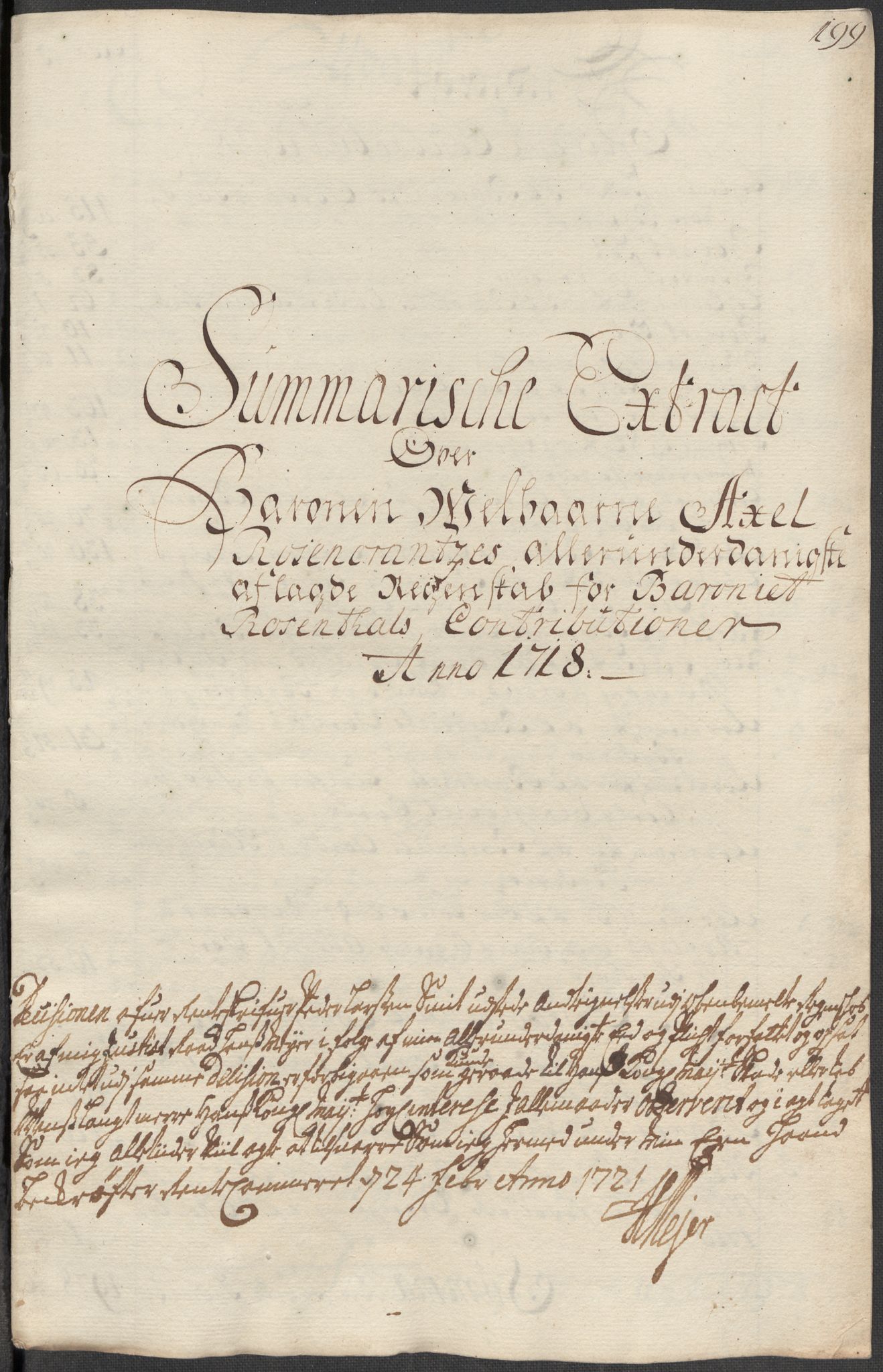 Rentekammeret inntil 1814, Reviderte regnskaper, Fogderegnskap, AV/RA-EA-4092/R49/L3140: Fogderegnskap Rosendal Baroni, 1718-1720, s. 17