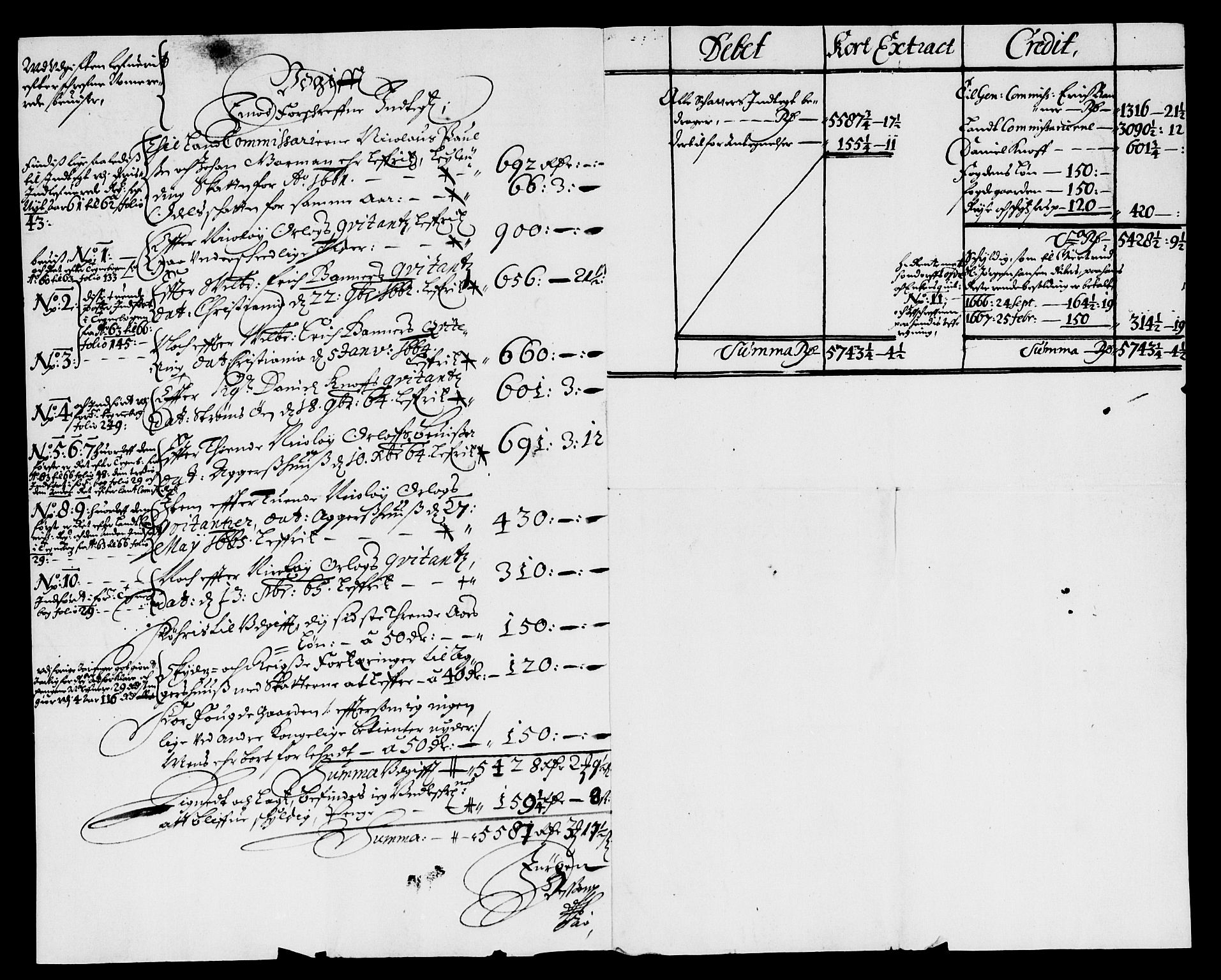 Rentekammeret inntil 1814, Reviderte regnskaper, Lensregnskaper, RA/EA-5023/R/Rb/Rbn/L0006: Numedal og Sandsvær len, 1660-1664