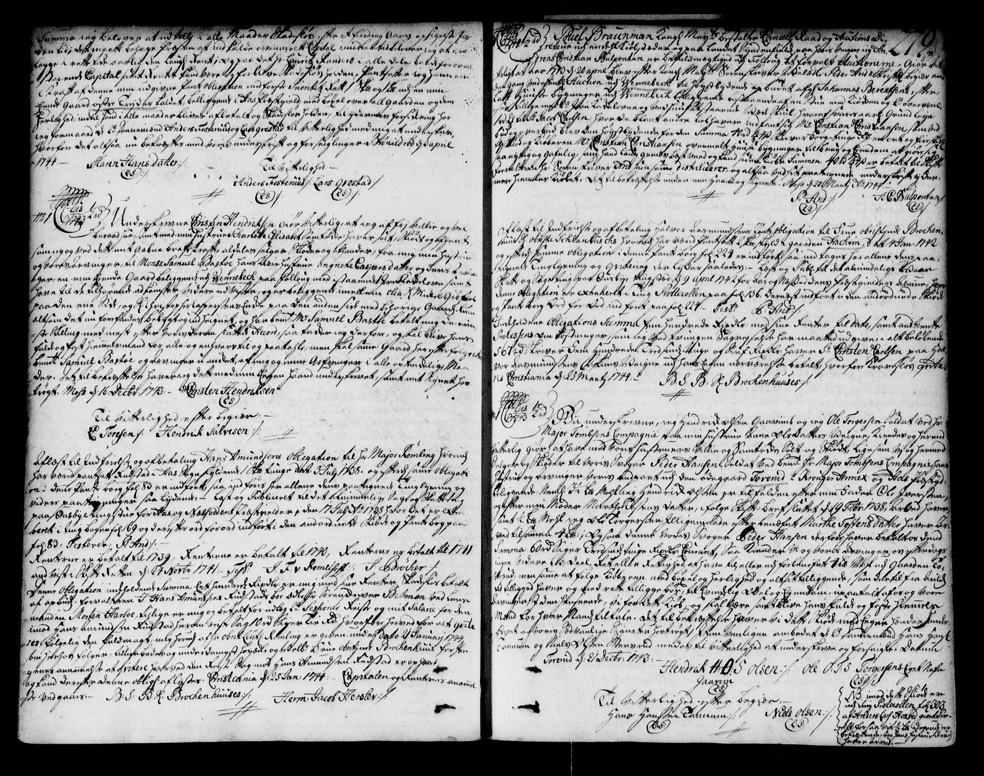 Follo sorenskriveri, SAO/A-10274/G/Ga/Gaa/L0001: Pantebok nr. I 1, 1737-1749, s. 279