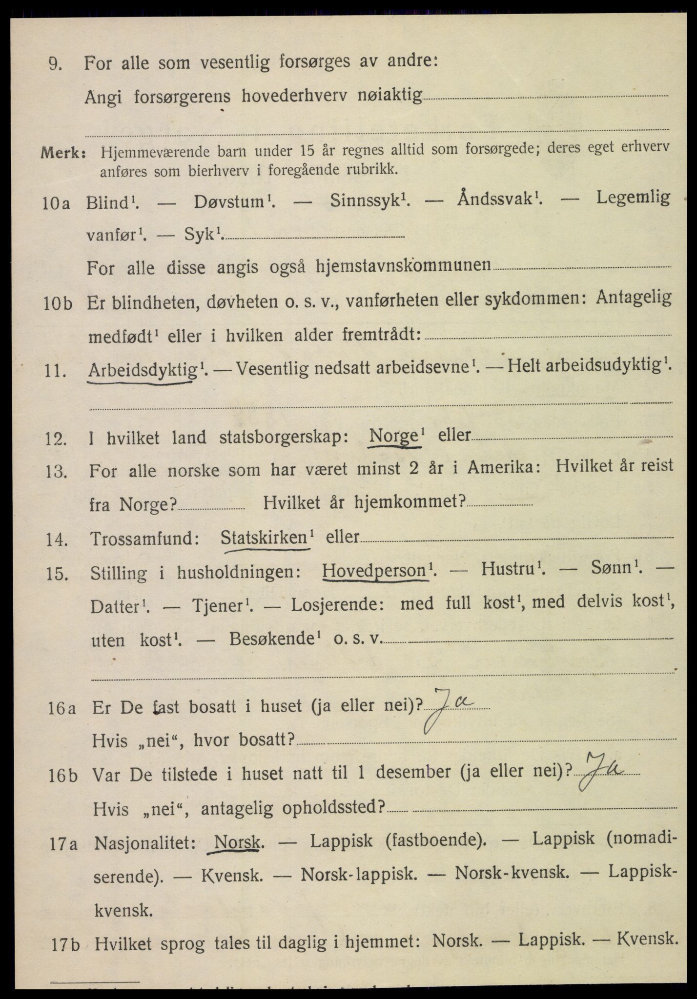 SAT, Folketelling 1920 for 1824 Vefsn herred, 1920, s. 6030