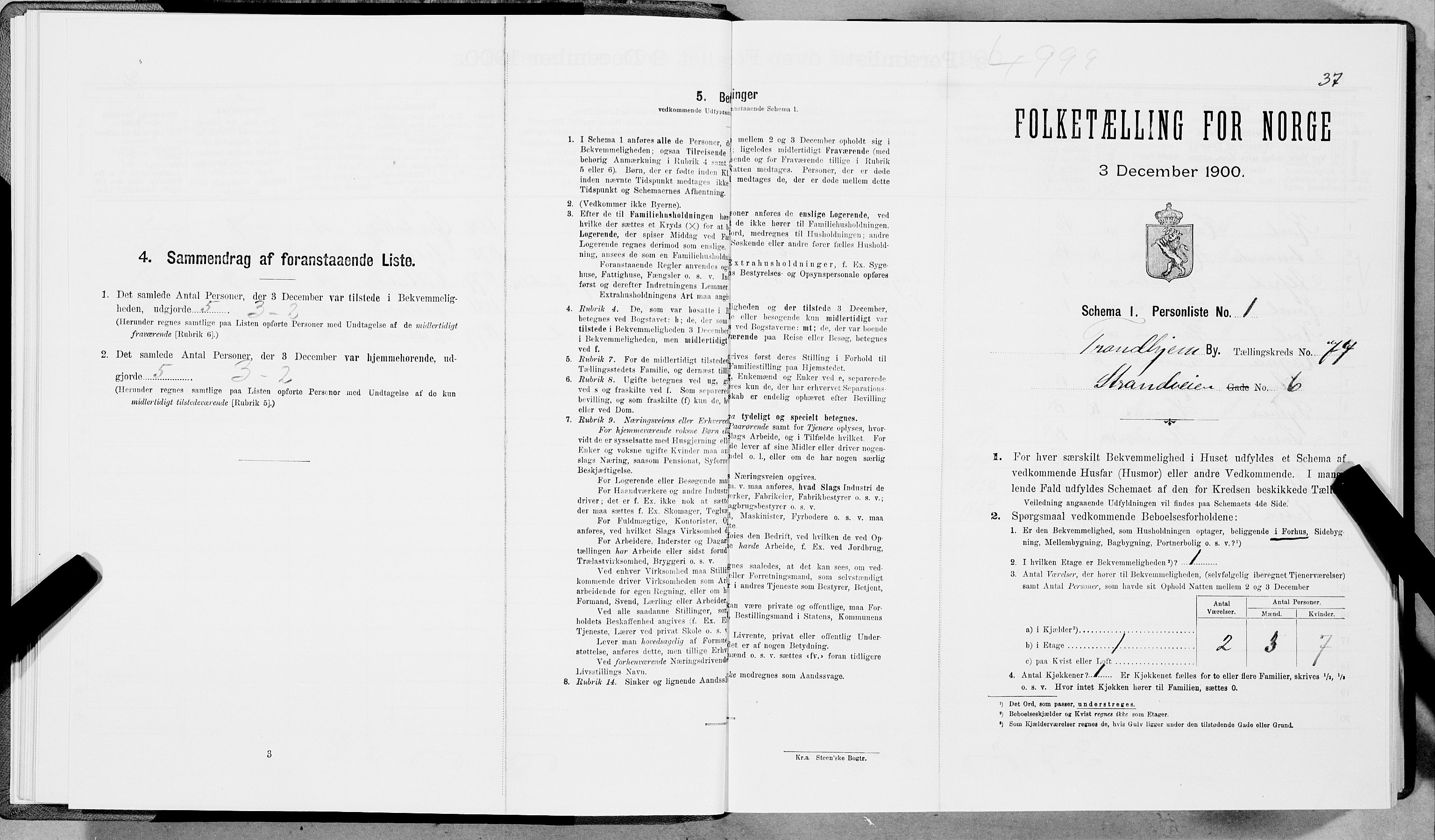 SAT, Folketelling 1900 for 1601 Trondheim kjøpstad, 1900, s. 14466
