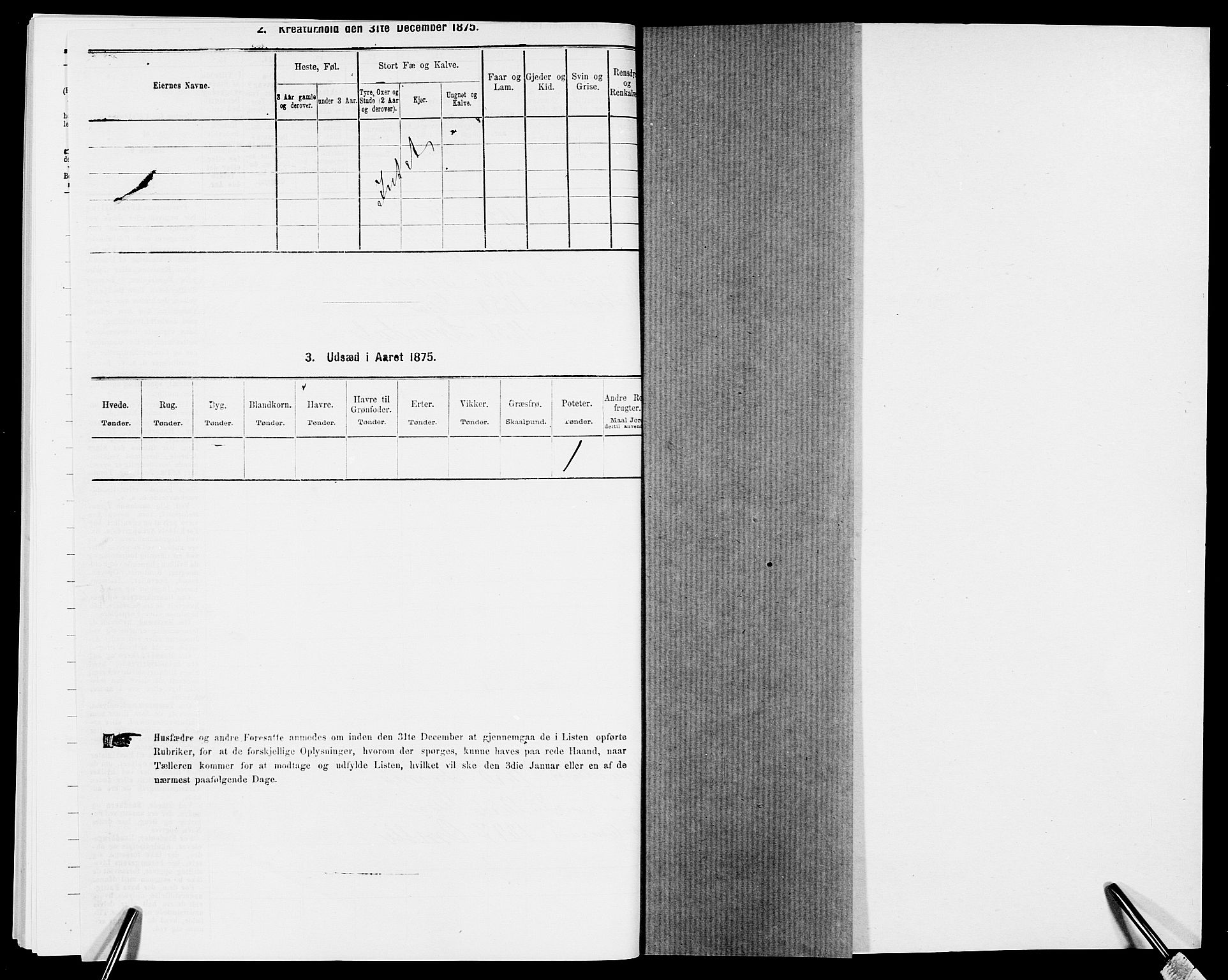 SAK, Folketelling 1875 for 0918P Austre Moland prestegjeld, 1875, s. 456