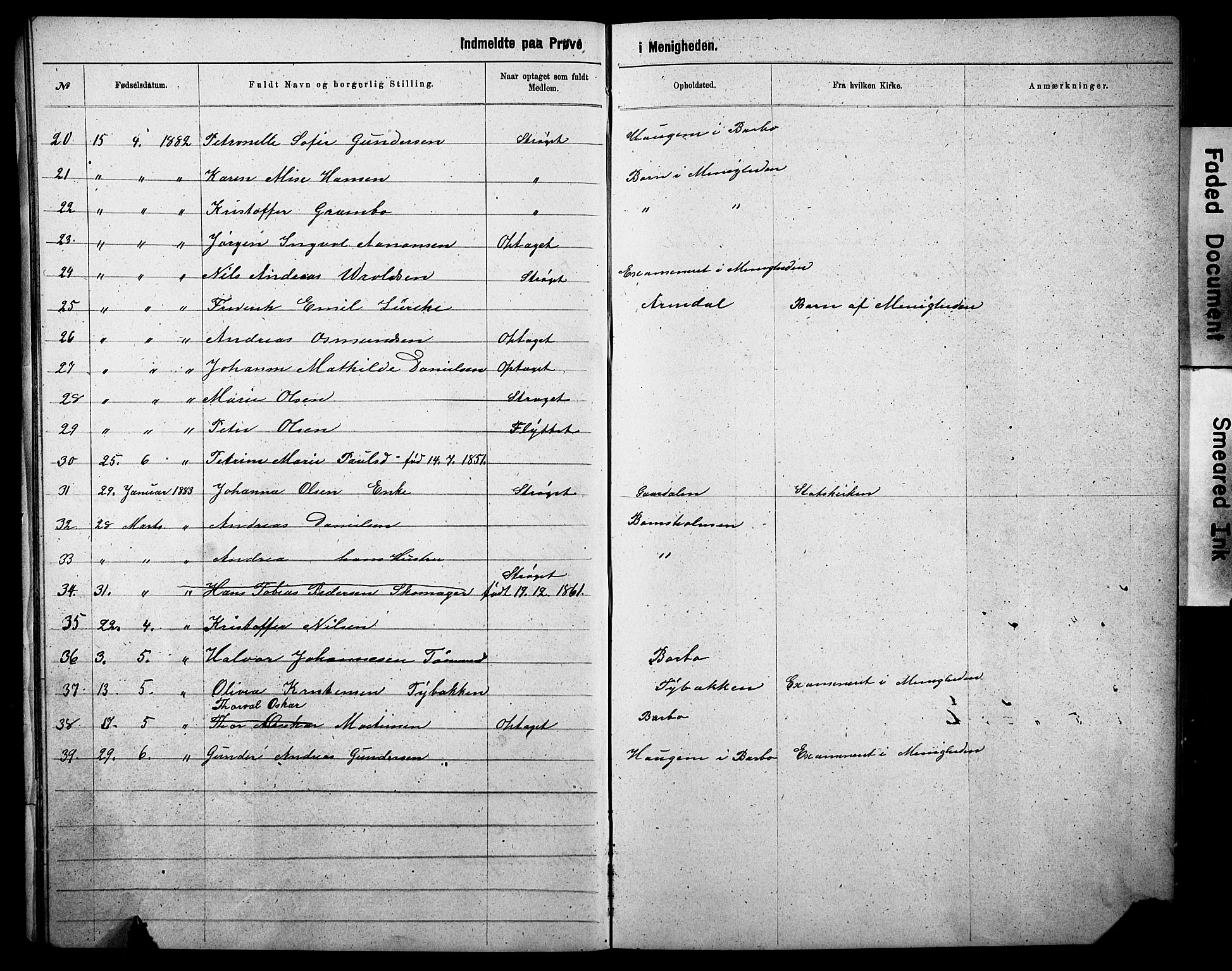 Metodistmenigheten, Arendal, AV/SAK-1292-0011/F/Fa/L0002: Dissenterprotokoll nr. F-3, 1867-1884