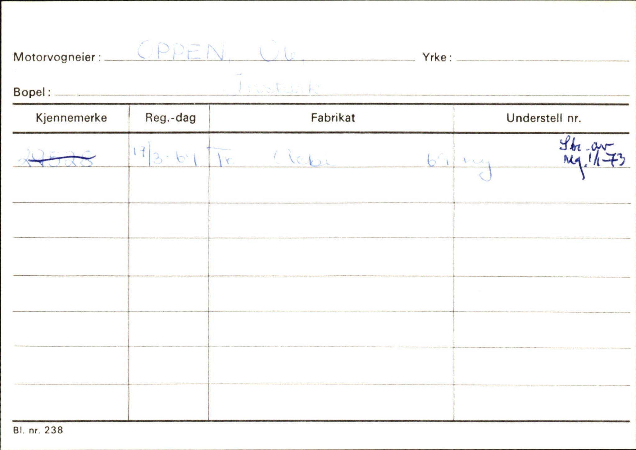 Statens vegvesen, Sogn og Fjordane vegkontor, SAB/A-5301/4/F/L0130: Eigarregister Eid T-Å. Høyanger A-O, 1945-1975, s. 2485