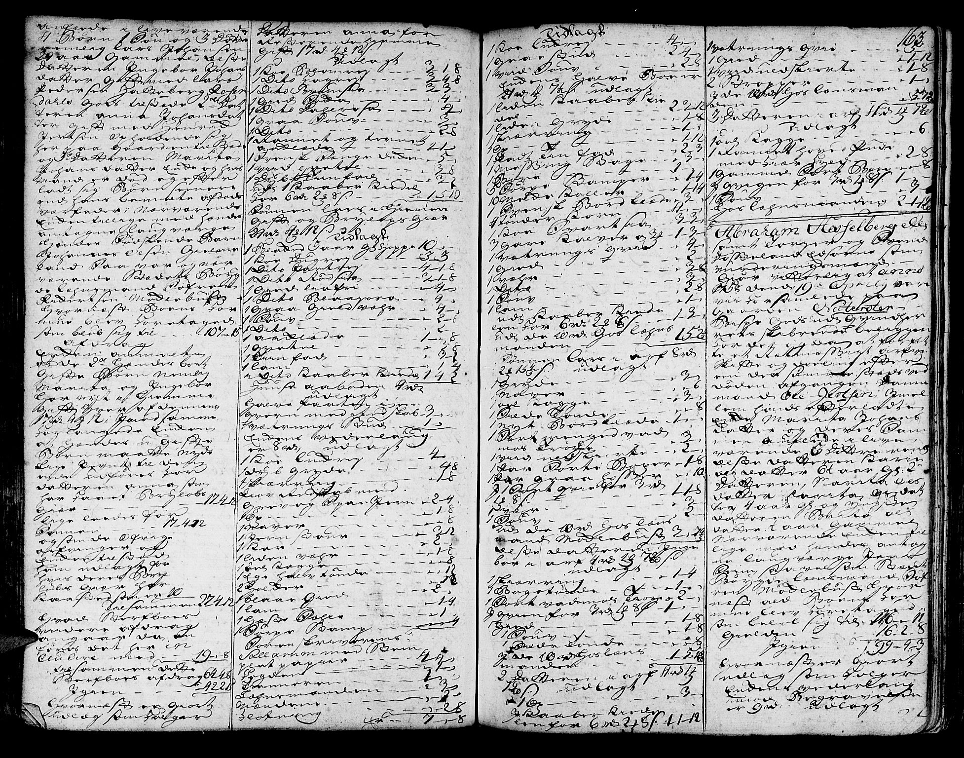 Sunnhordland sorenskrivar, SAB/A-2401/1/H/Ha/Haa/L0007: Skifteprotokollar. Register på lesesal. Fol. 901- ut, 1755-1760, s. 162b-163a