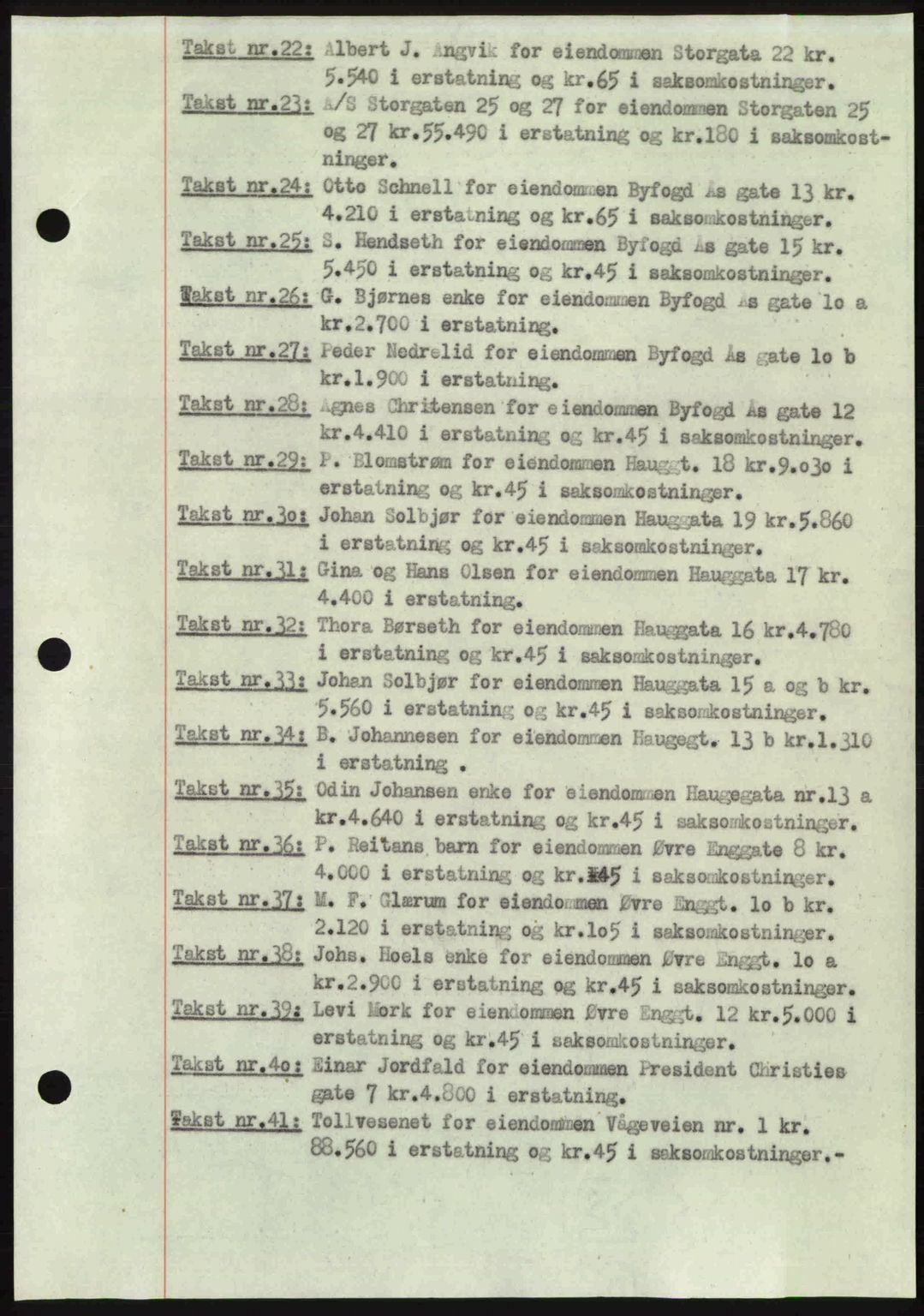 Kristiansund byfogd, AV/SAT-A-4587/A/27: Pantebok nr. 40, 1946-1946, Dagboknr: 606/1946