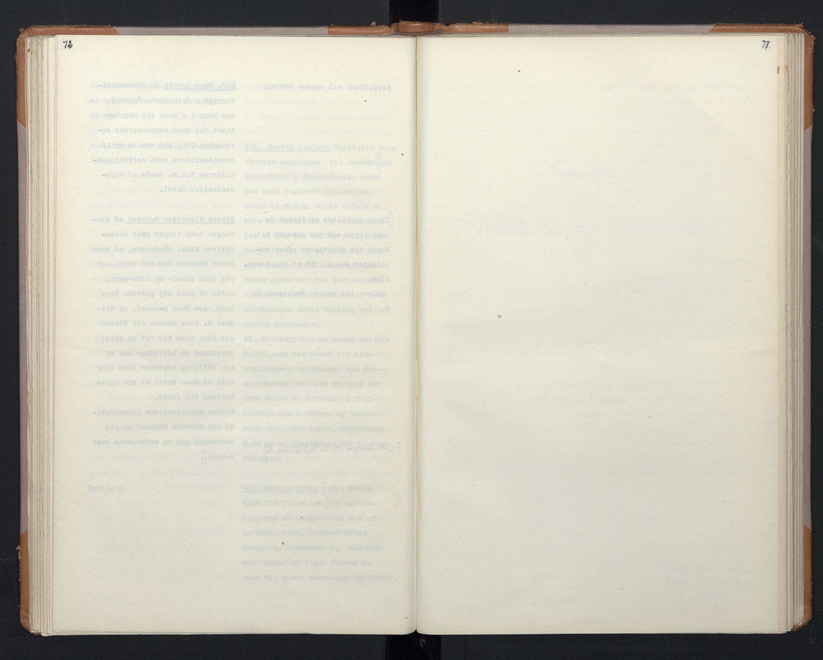 Avskriftsamlingen, RA/EA-4022/F/Fa/L0073: Supplikker, 1705, s. 86