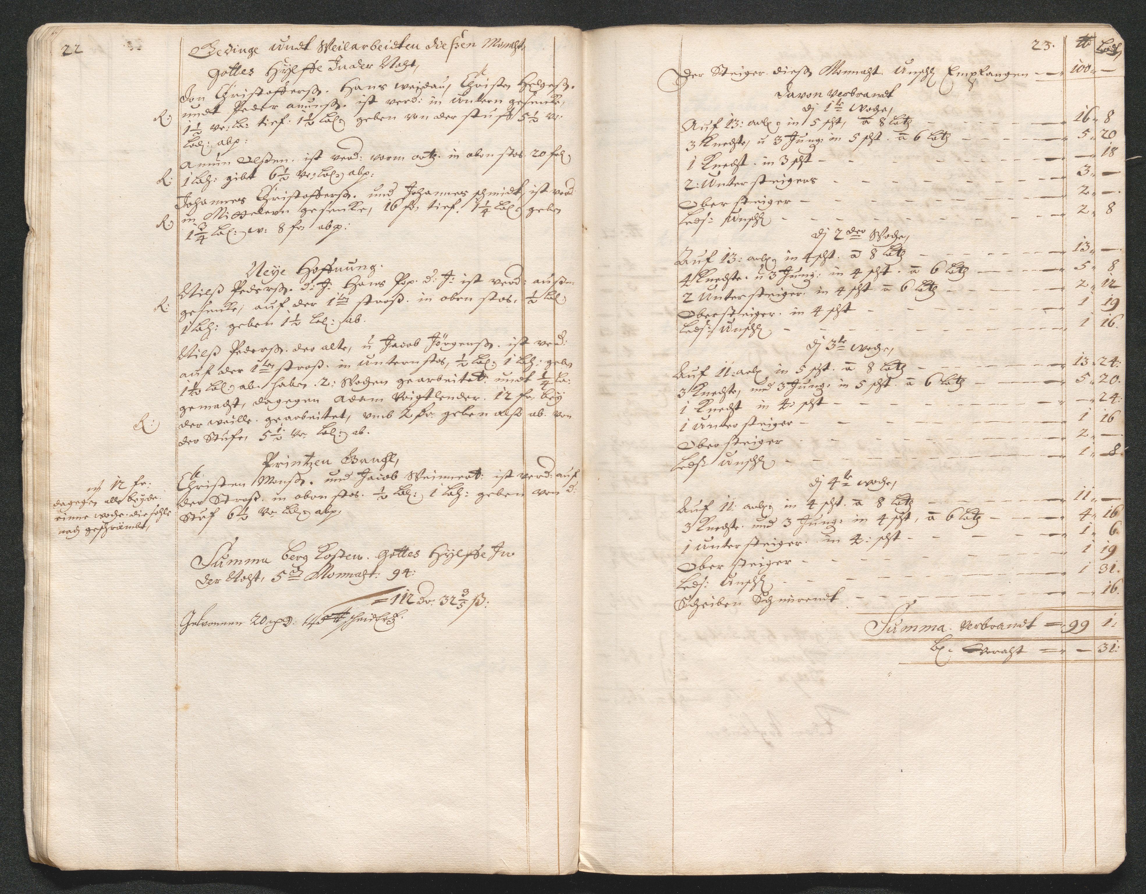 Kongsberg Sølvverk 1623-1816, AV/SAKO-EA-3135/001/D/Dc/Dcd/L0066: Utgiftsregnskap for gruver m.m., 1687-1694, s. 334