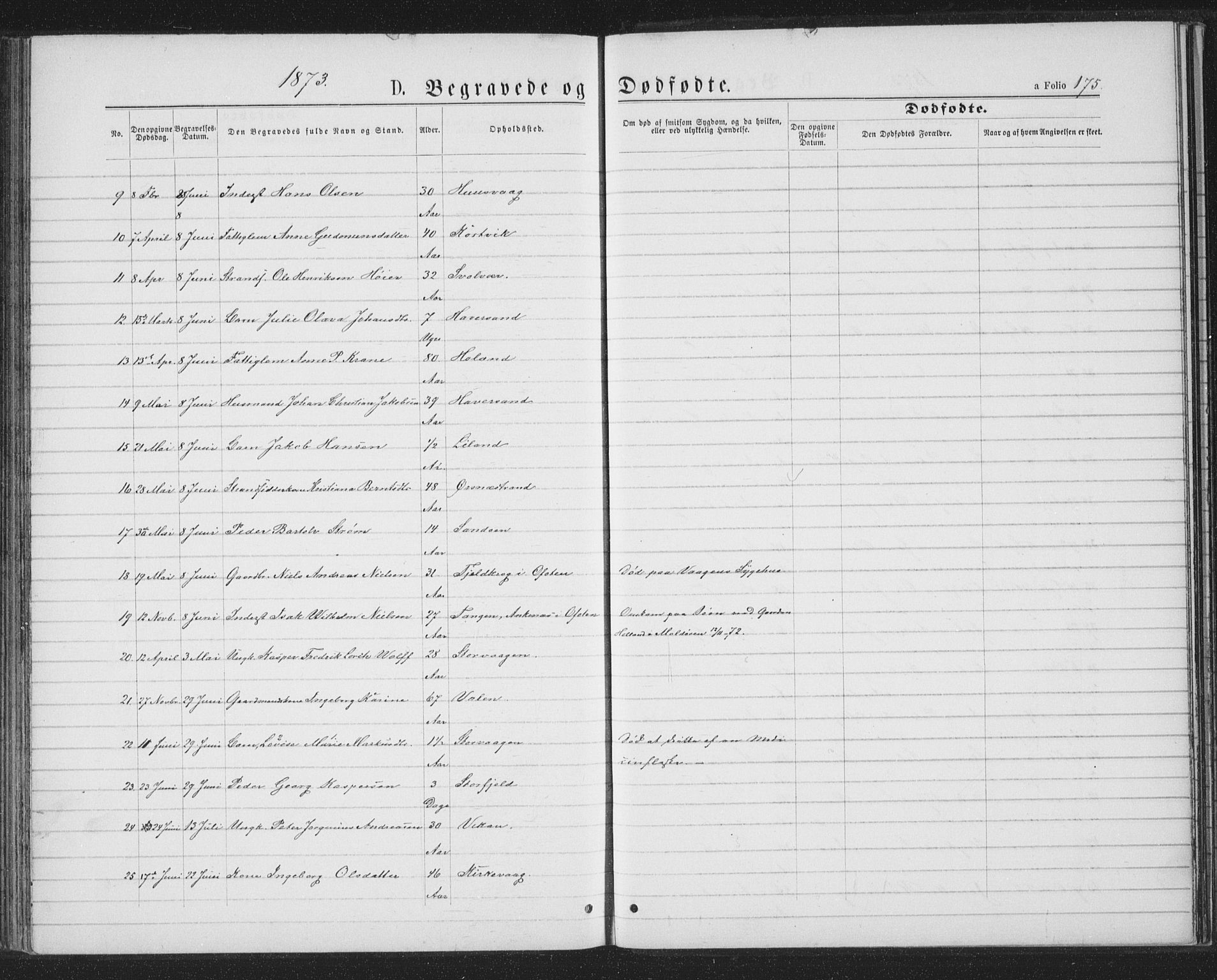 Ministerialprotokoller, klokkerbøker og fødselsregistre - Nordland, SAT/A-1459/874/L1074: Klokkerbok nr. 874C03, 1870-1876, s. 175