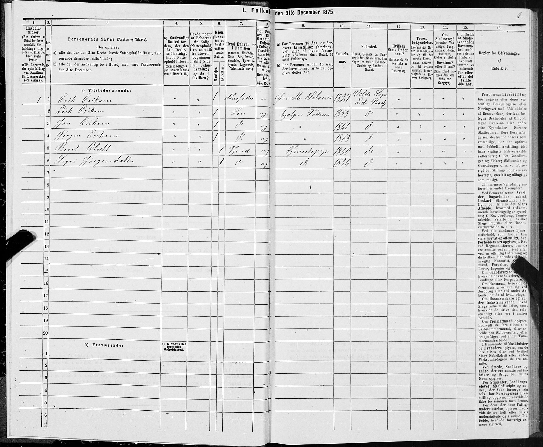 SAT, Folketelling 1875 for 1538P Eid prestegjeld, 1875, s. 1006