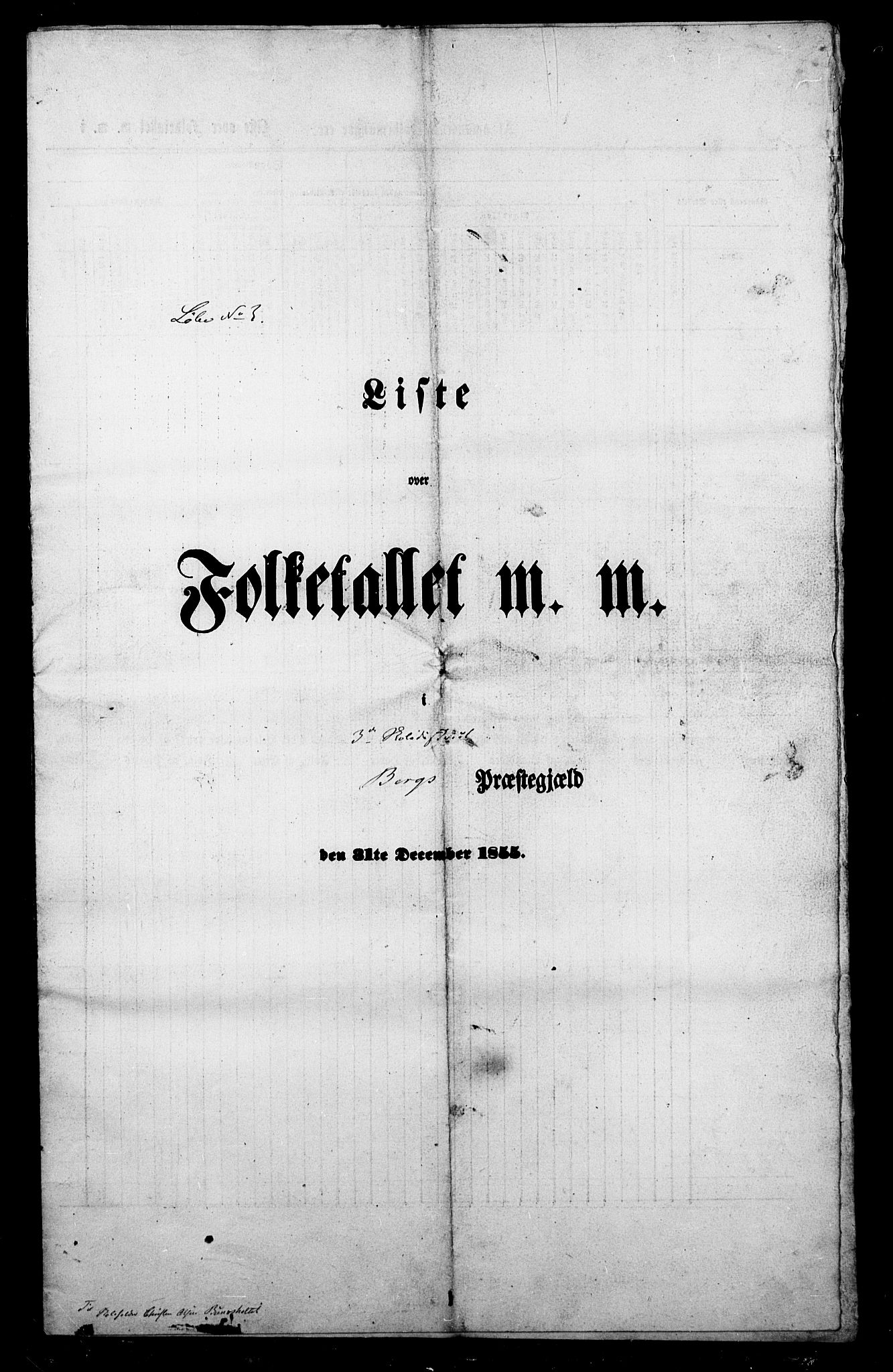 , Folketelling 1855 for 0116P Berg prestegjeld, 1855, s. 9