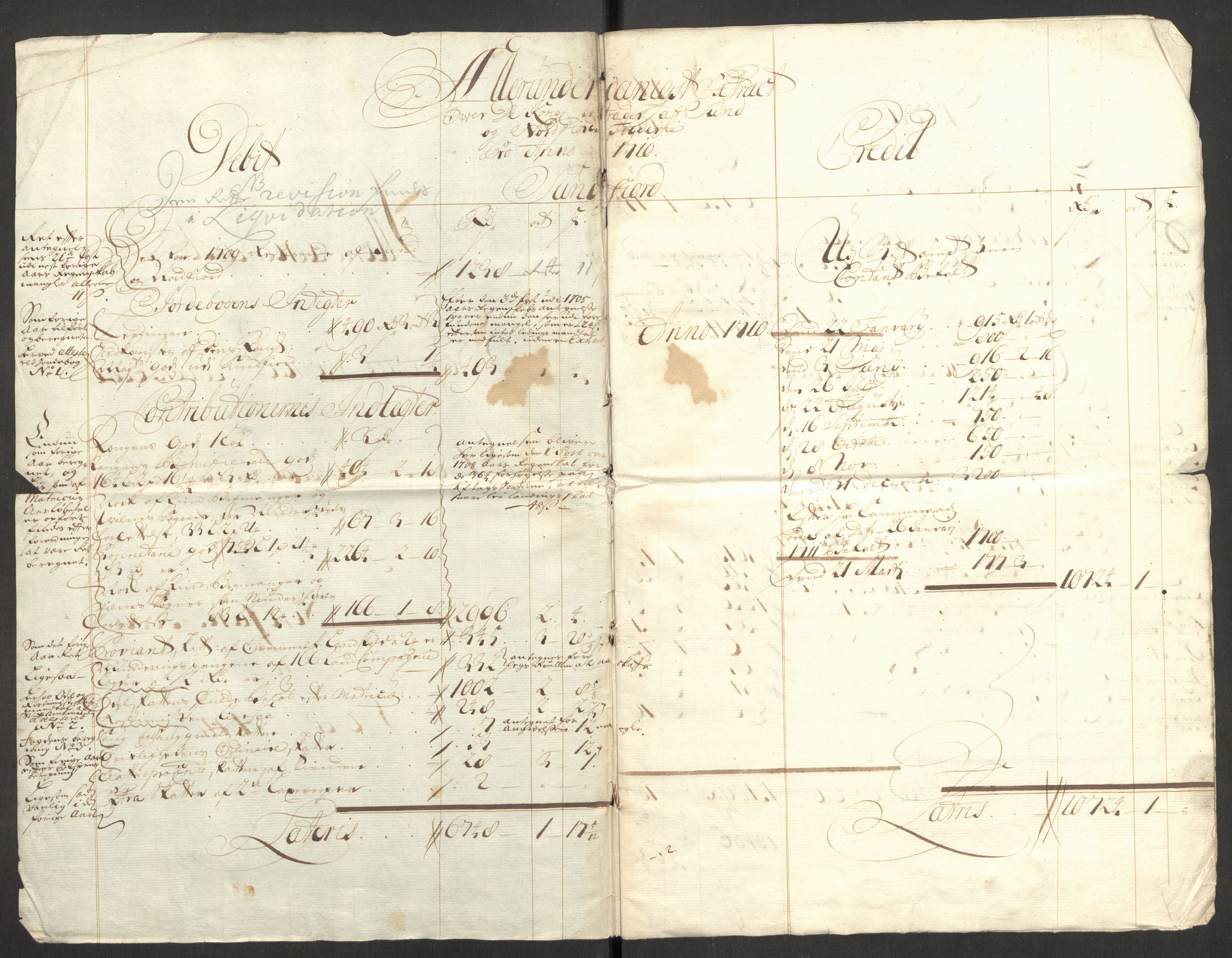 Rentekammeret inntil 1814, Reviderte regnskaper, Fogderegnskap, RA/EA-4092/R53/L3433: Fogderegnskap Sunn- og Nordfjord, 1710-1711, s. 6