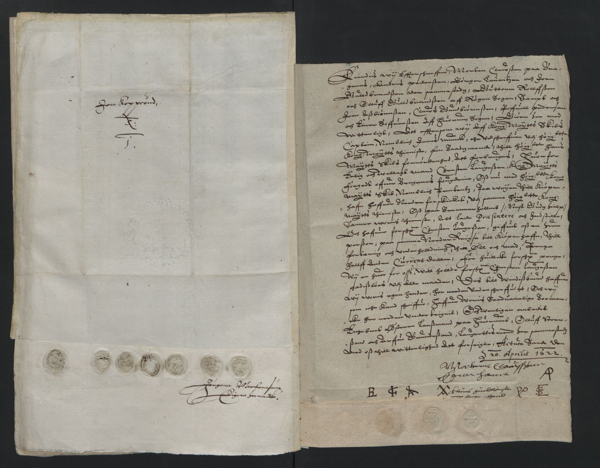 Rentekammeret inntil 1814, Reviderte regnskaper, Lensregnskaper, AV/RA-EA-5023/R/Rb/Rba/L0058: Akershus len, 1620-1622