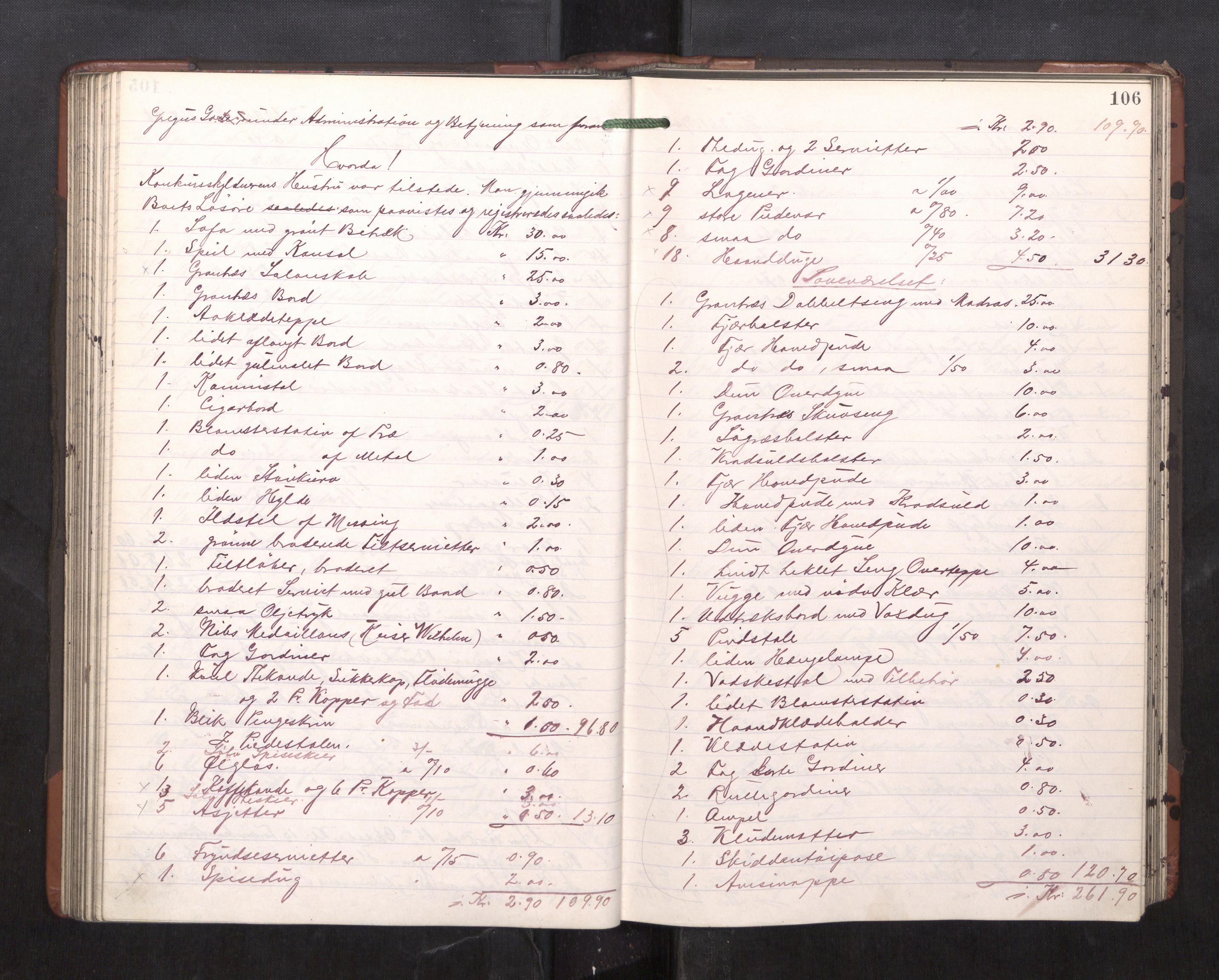 Trondheim byfogd, AV/SAT-A-0003/1/3/3C/L0023: Skifteregistreringsprotokoll - 11/2-15/5. (u/ register), 1905-1907, s. 106