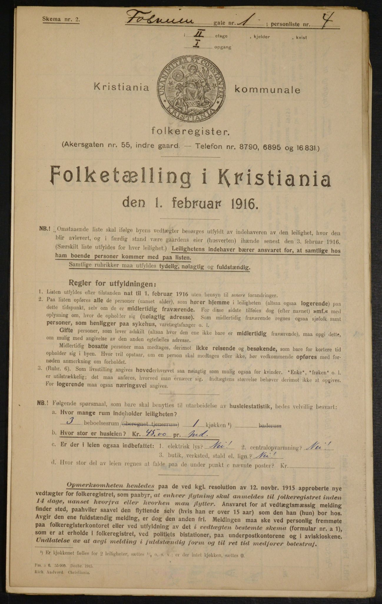 OBA, Kommunal folketelling 1.2.1916 for Kristiania, 1916, s. 25078