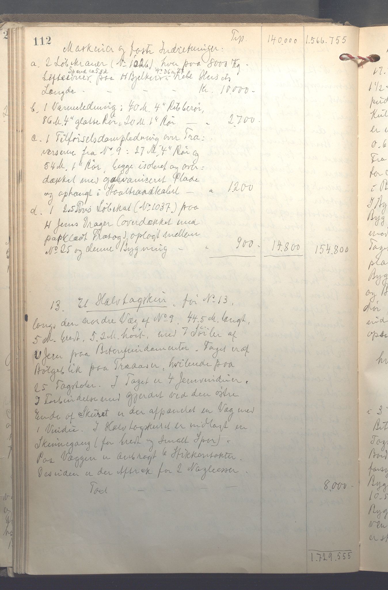Lensmennene i Aker, OBA/A-10133/F/Fb/L0002: Branntakstprotokoll, 1922-1929, s. 112